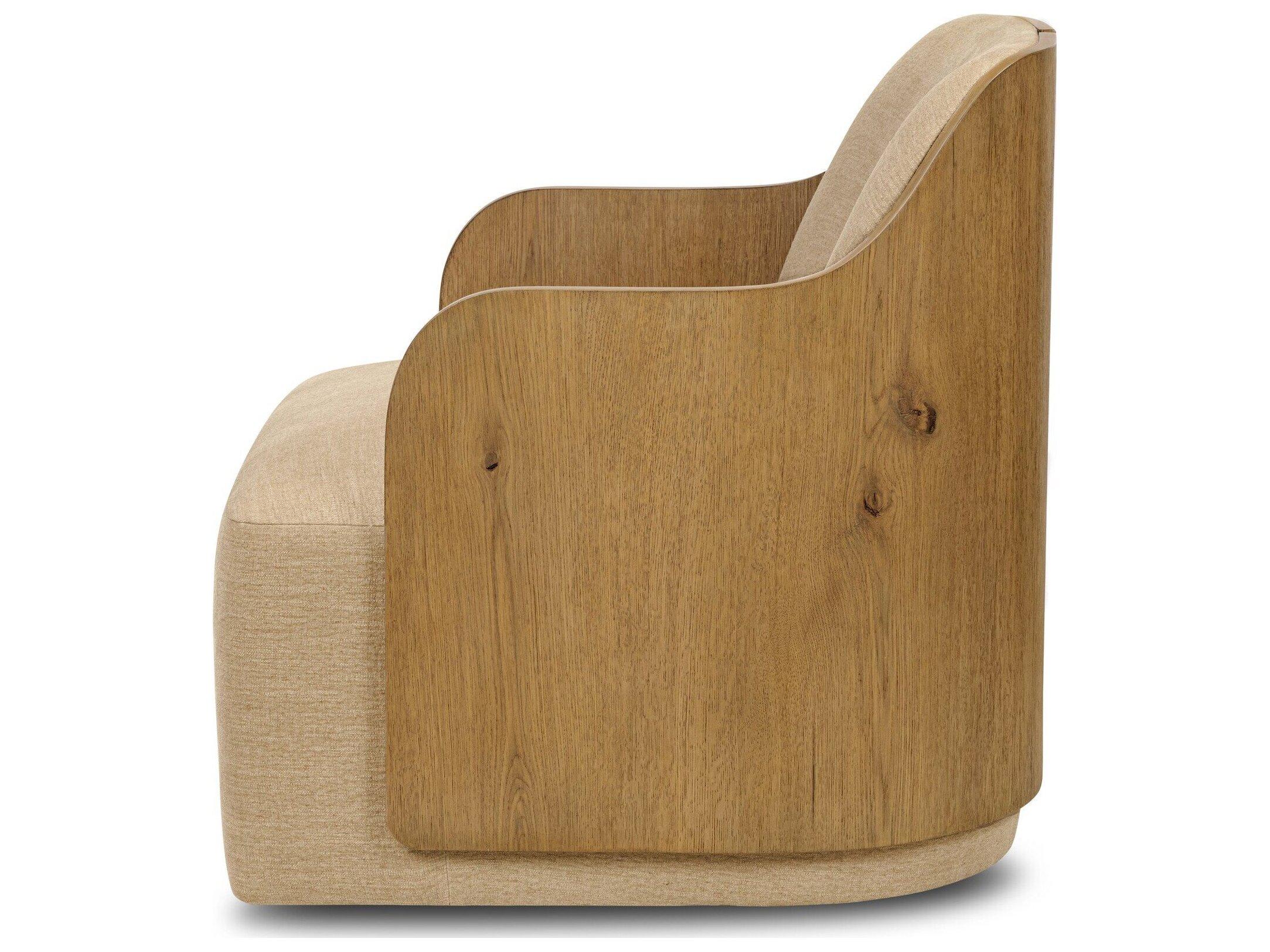 Four Hands Lawson Swivel Beige Accent Chair