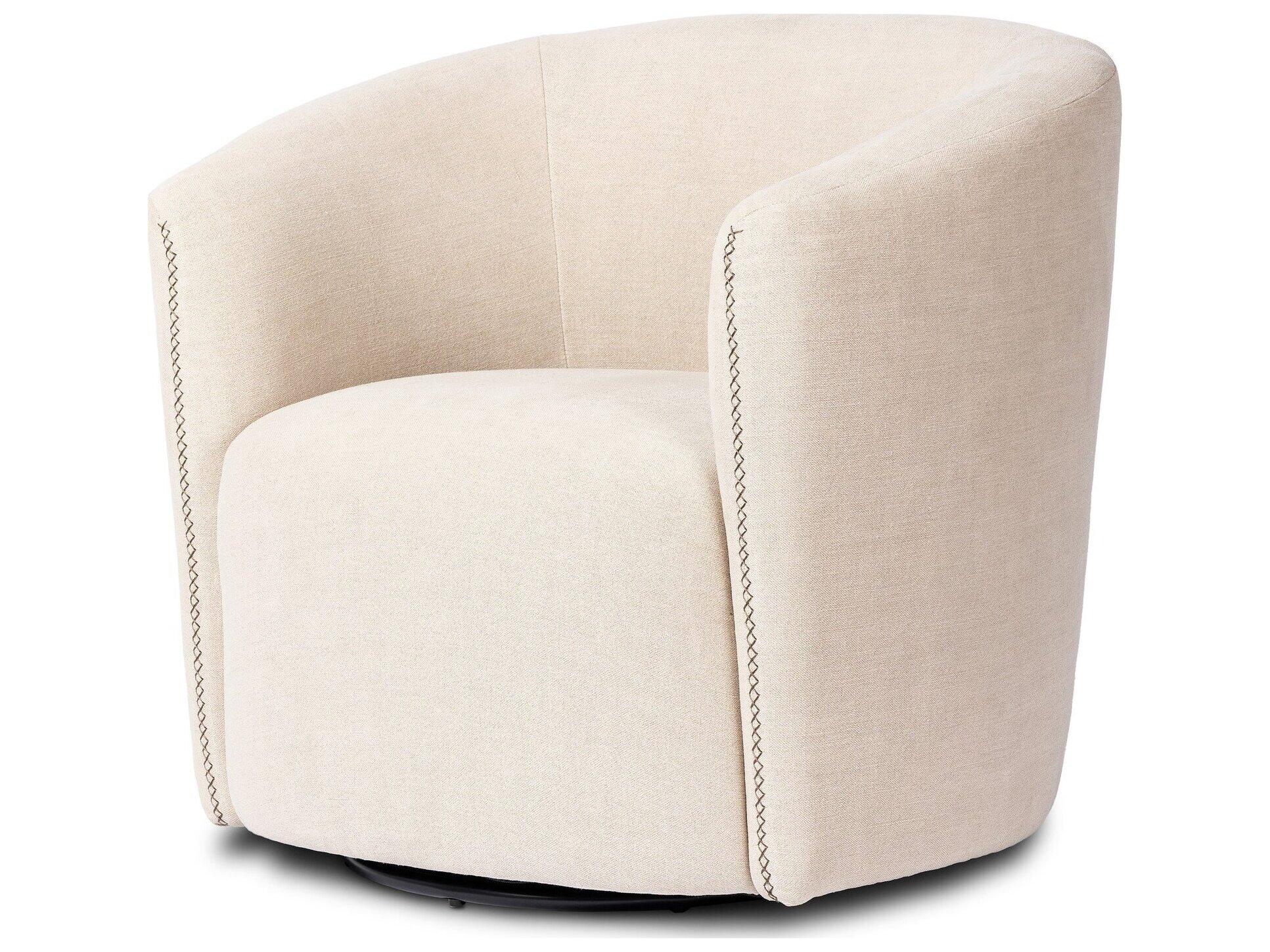 Four Hands Ackerman Swivel Broadway Dune Accent Chair
