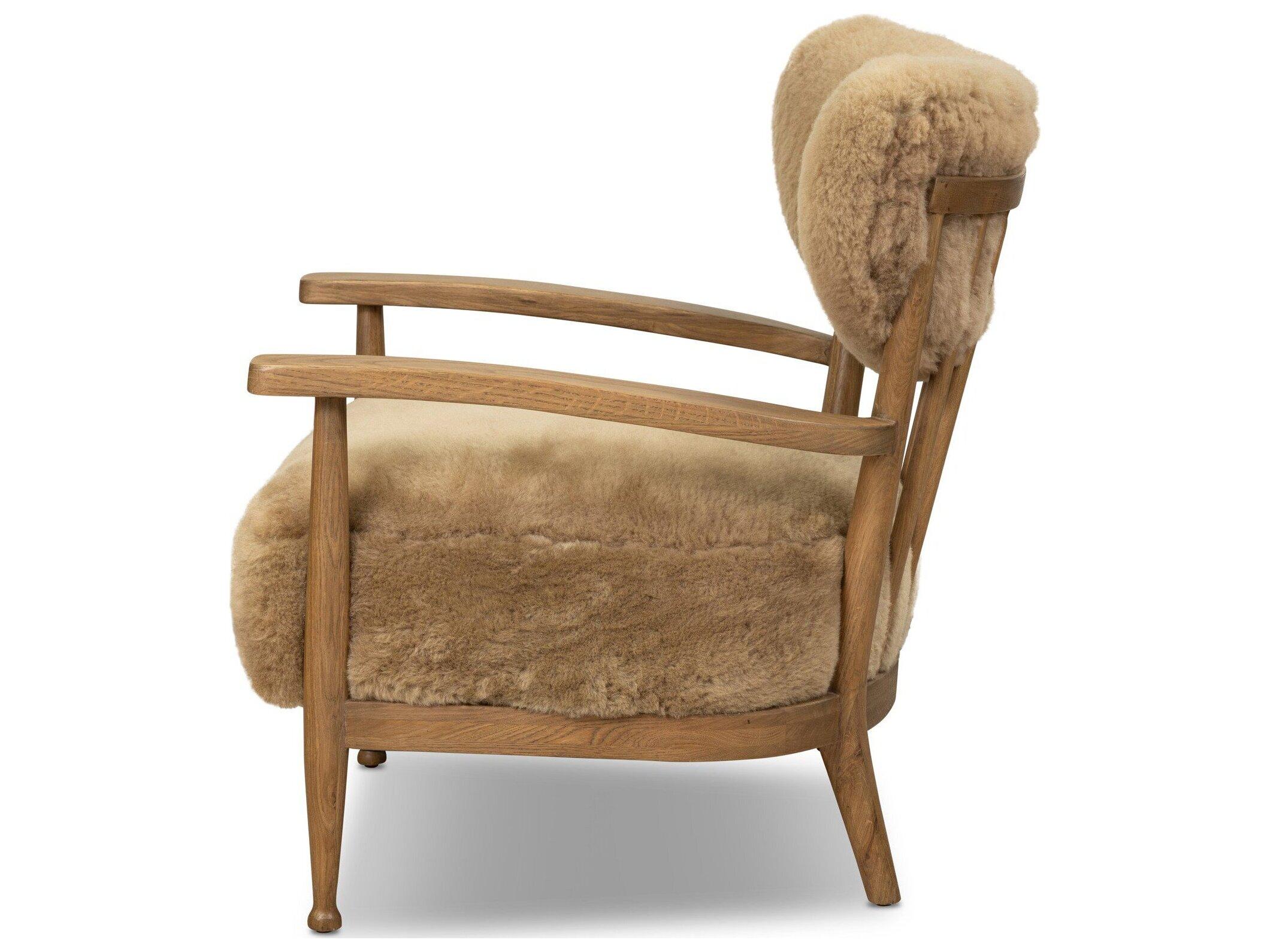 Four Hands Berman Desert Shearling Fur Accent Chair