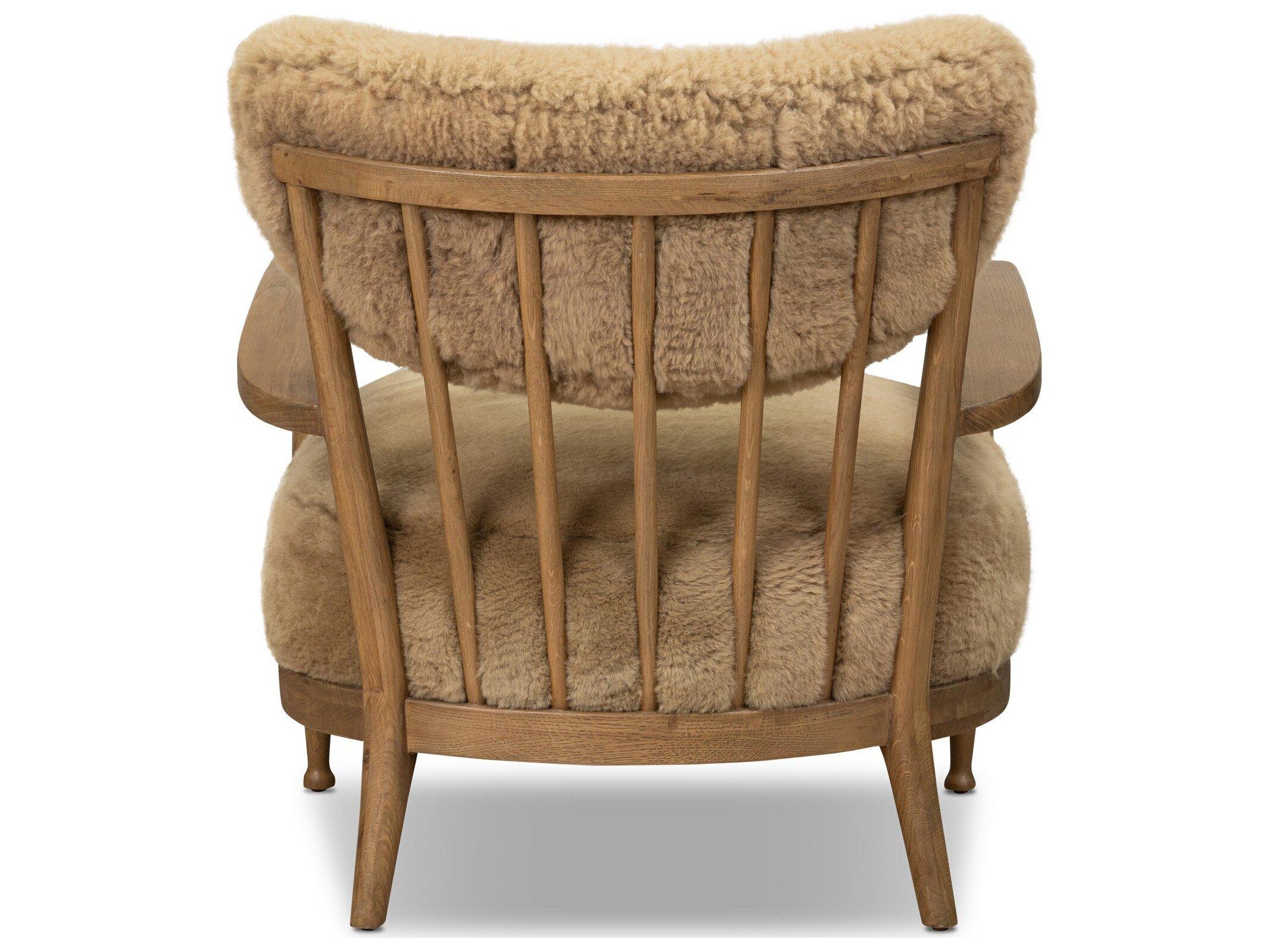 Four Hands Berman Desert Shearling Fur Accent Chair