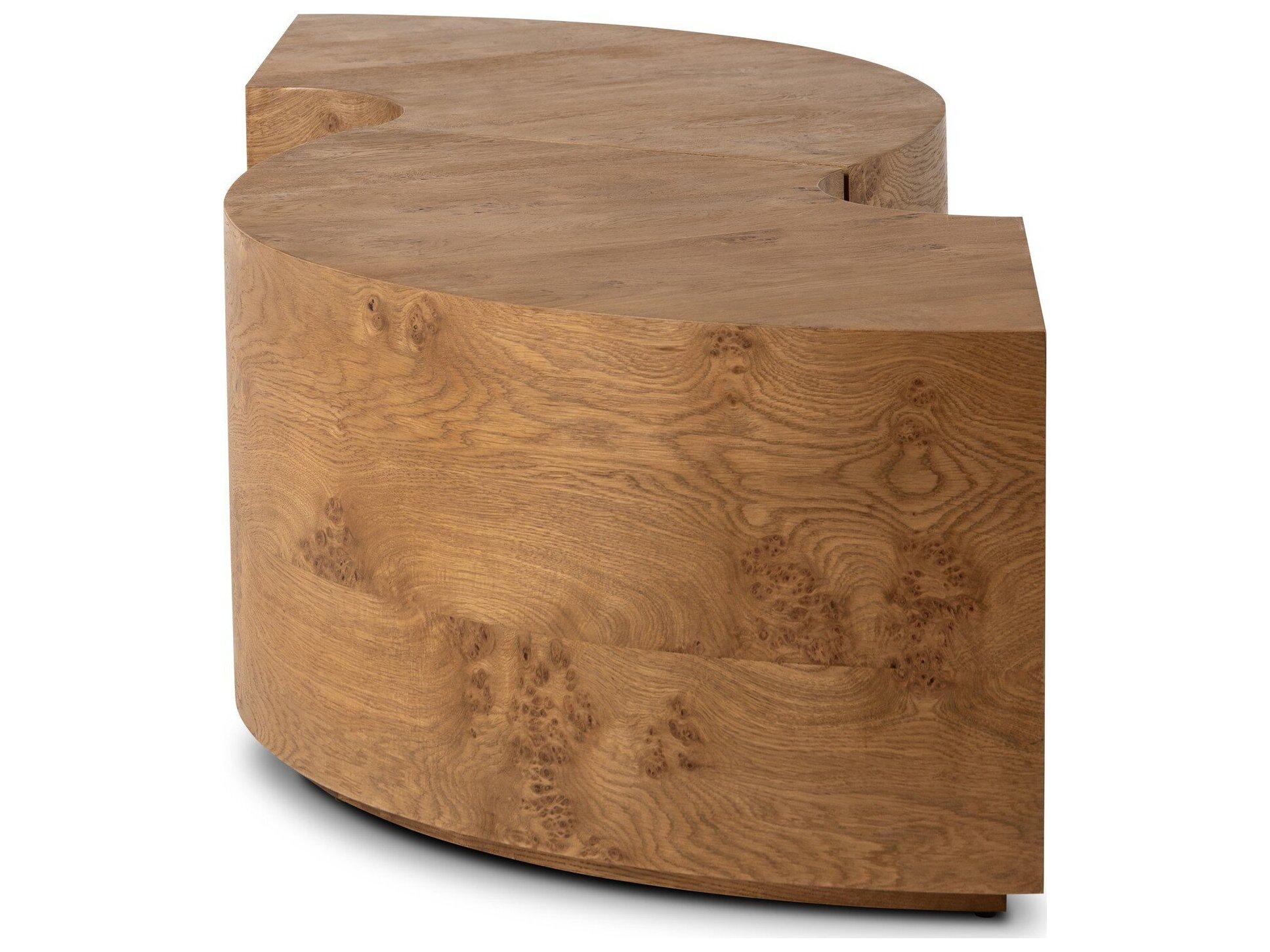Four Hands Collins Round Wood Coffee Table