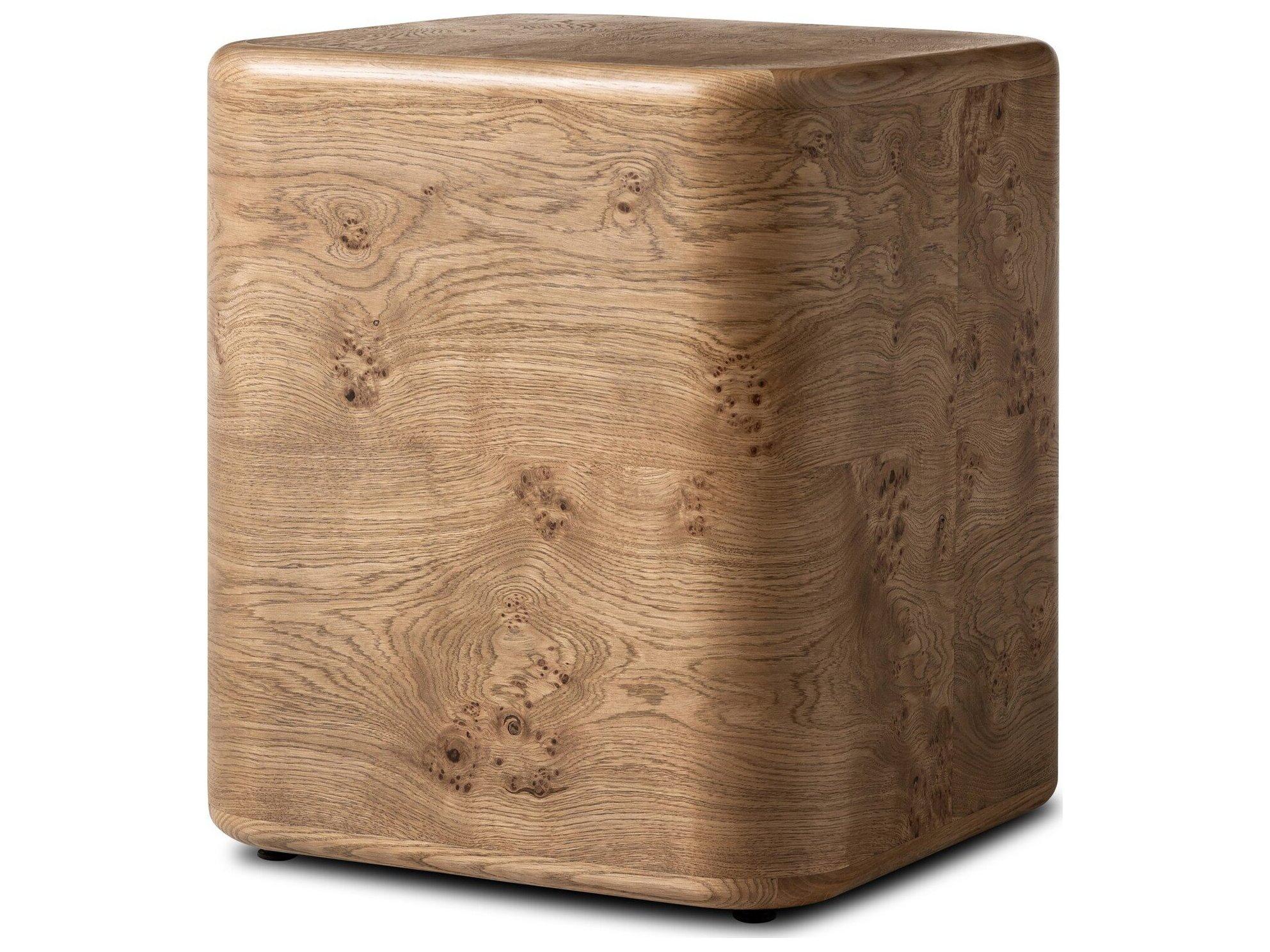 Four Hands Collins Square Wood End Table