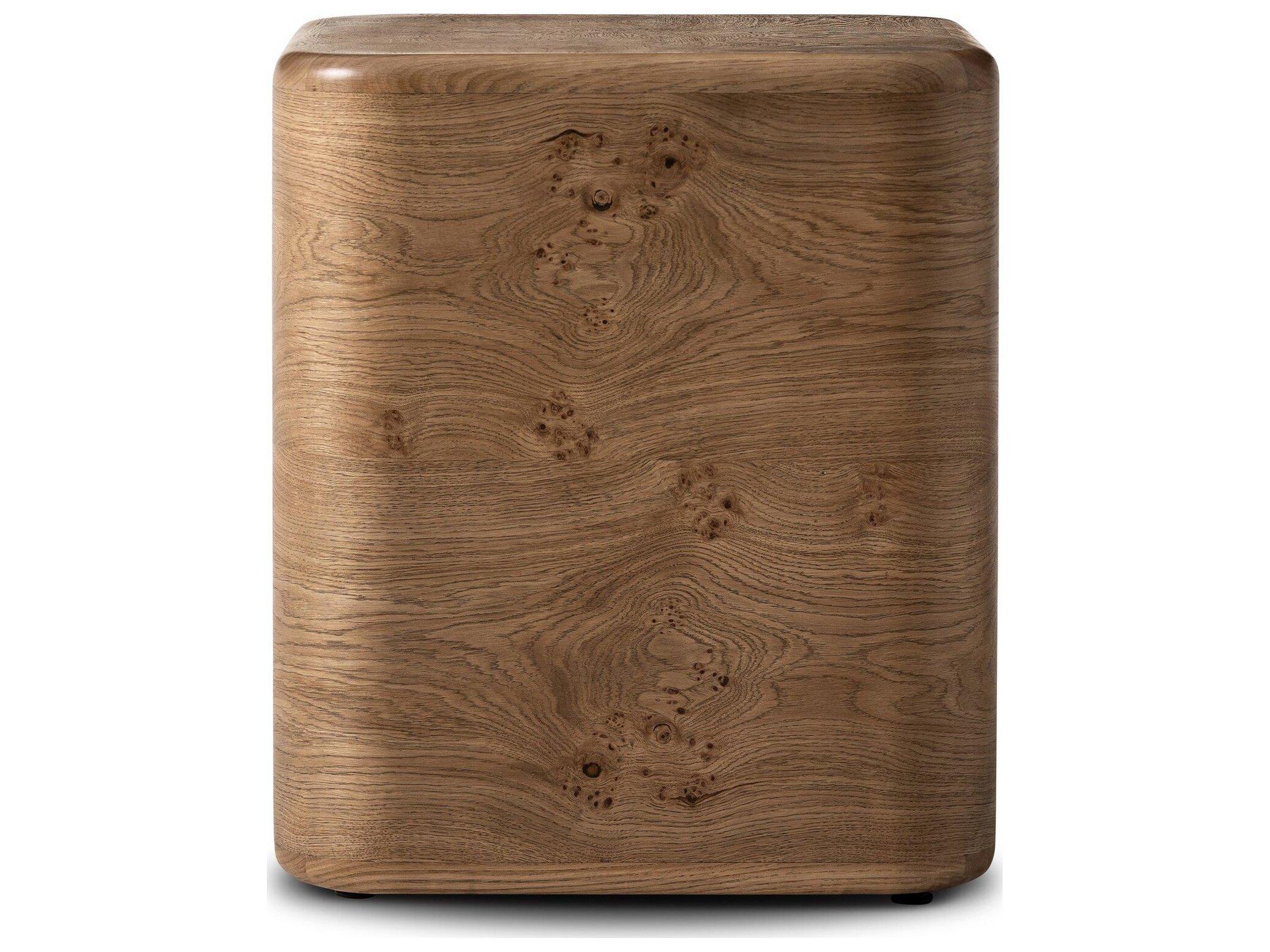 Four Hands Collins Square Wood End Table