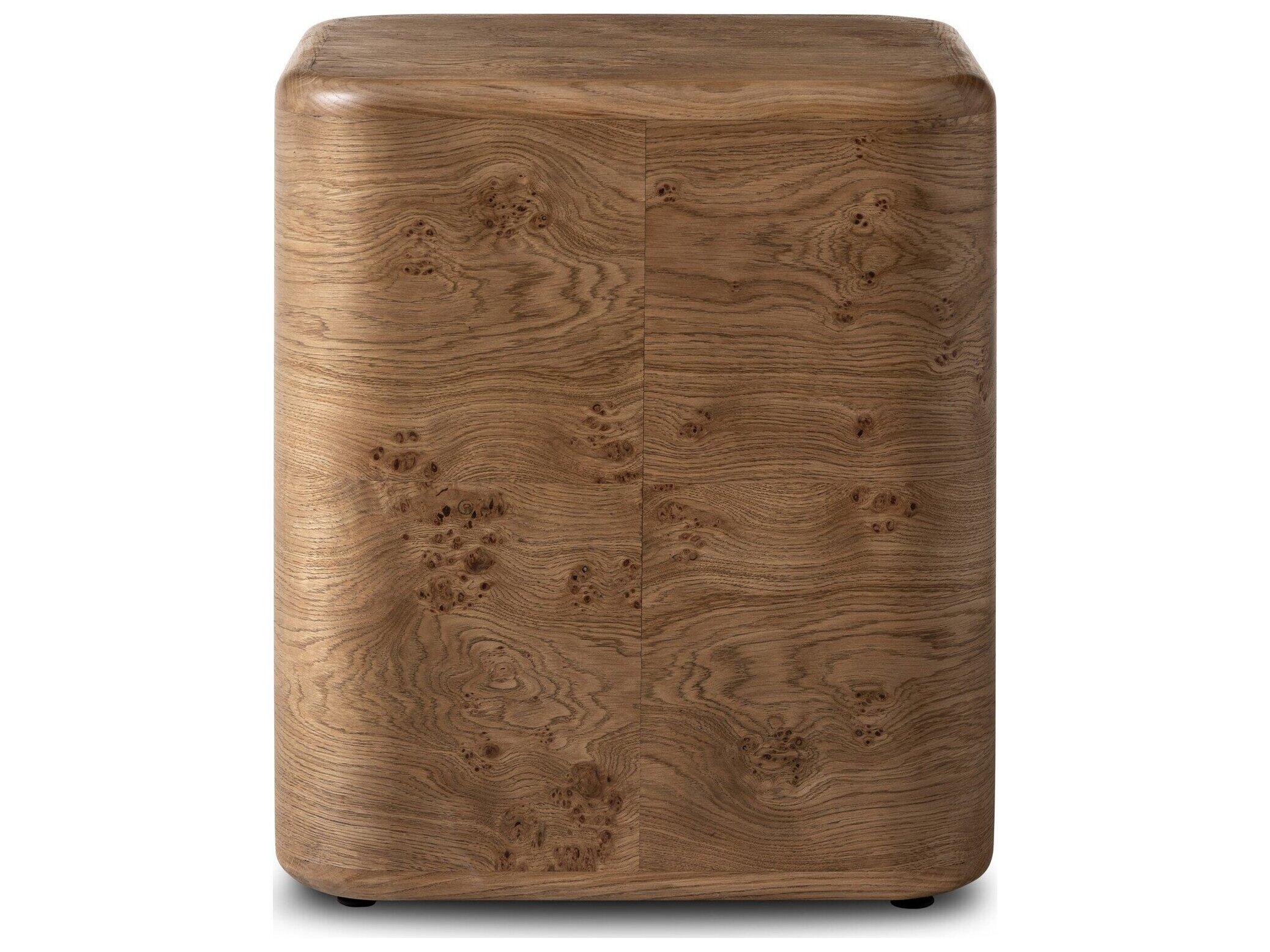 Four Hands Collins Square Wood End Table