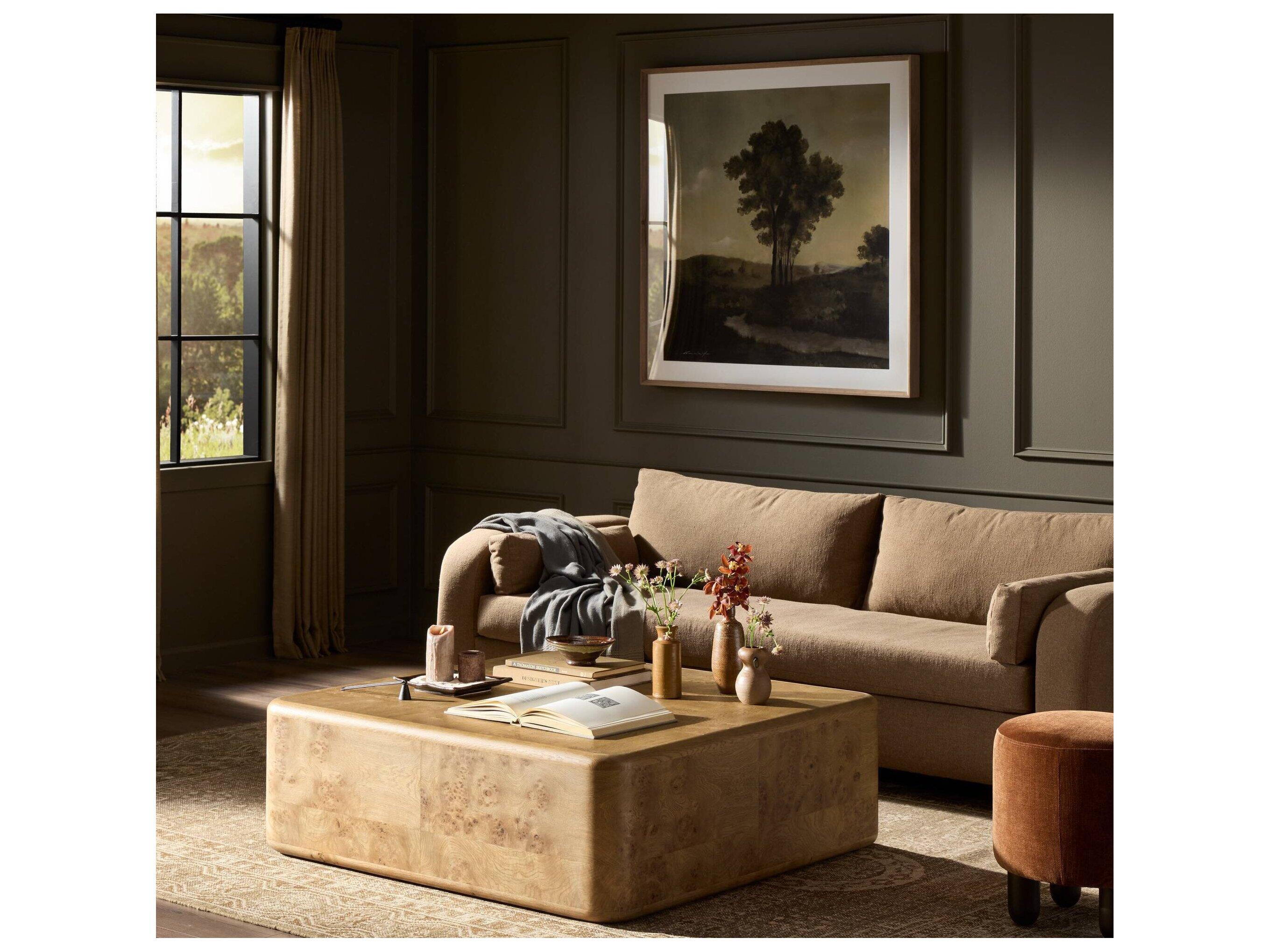 Four Hands Collins Square Wood Coffee Table