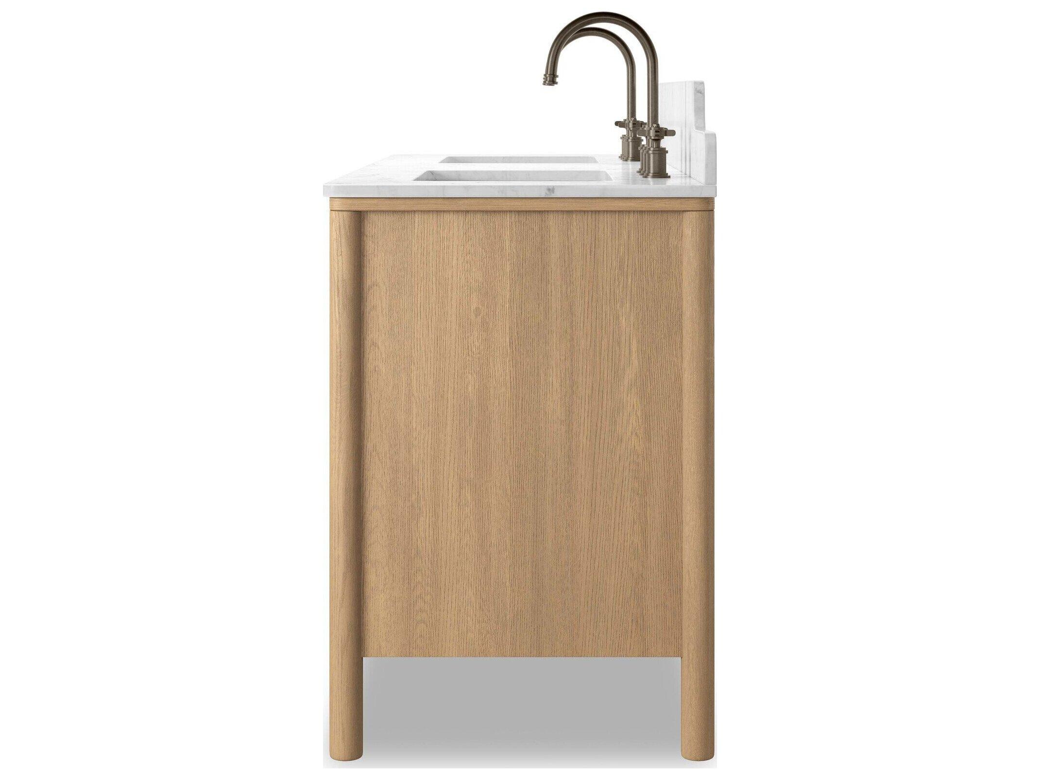 Four Hands Blaire Satin Light Wash Oak Veneer Vanity