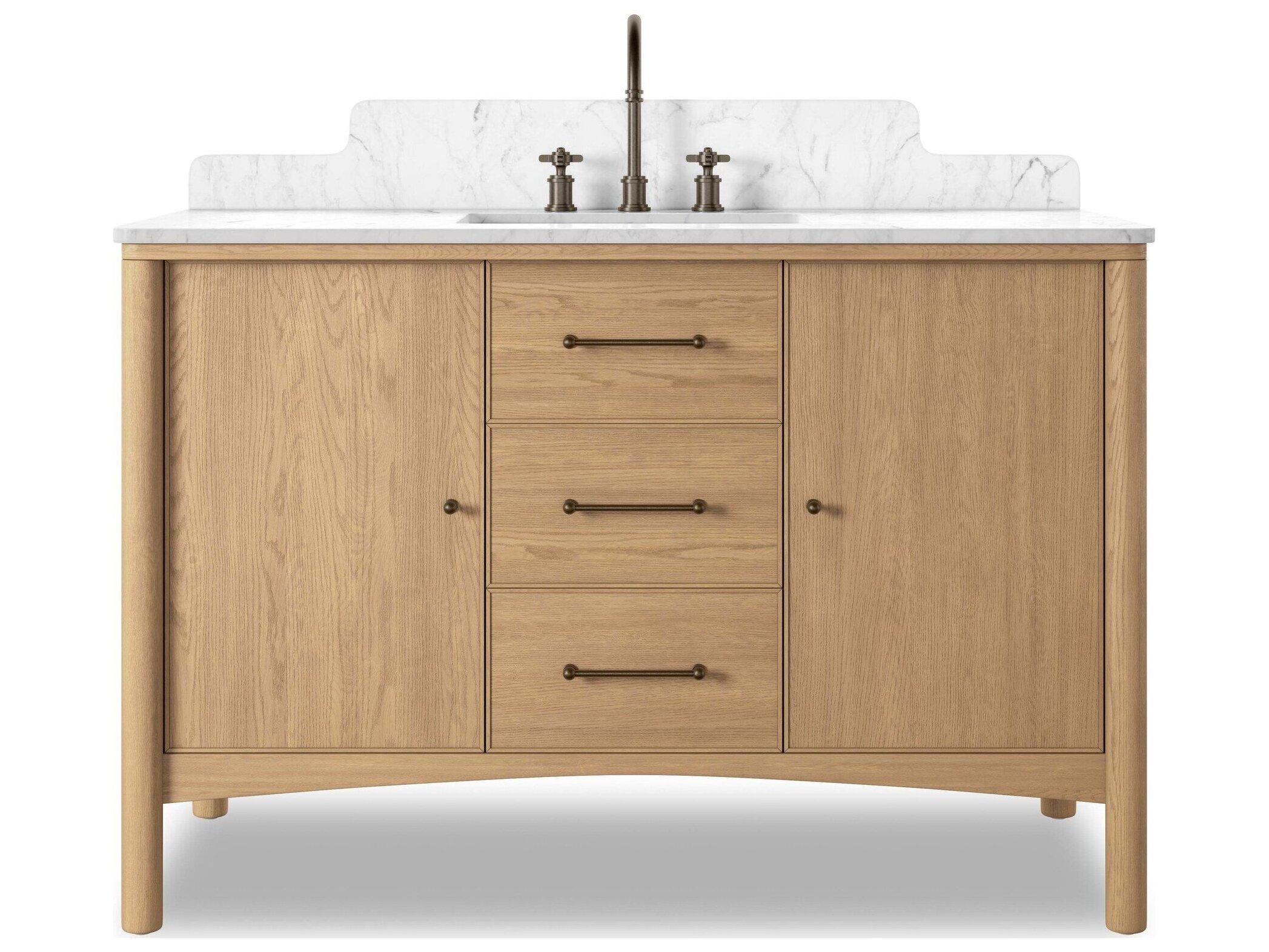 Four Hands Blaire Satin Light Wash Oak Veneer Vanity