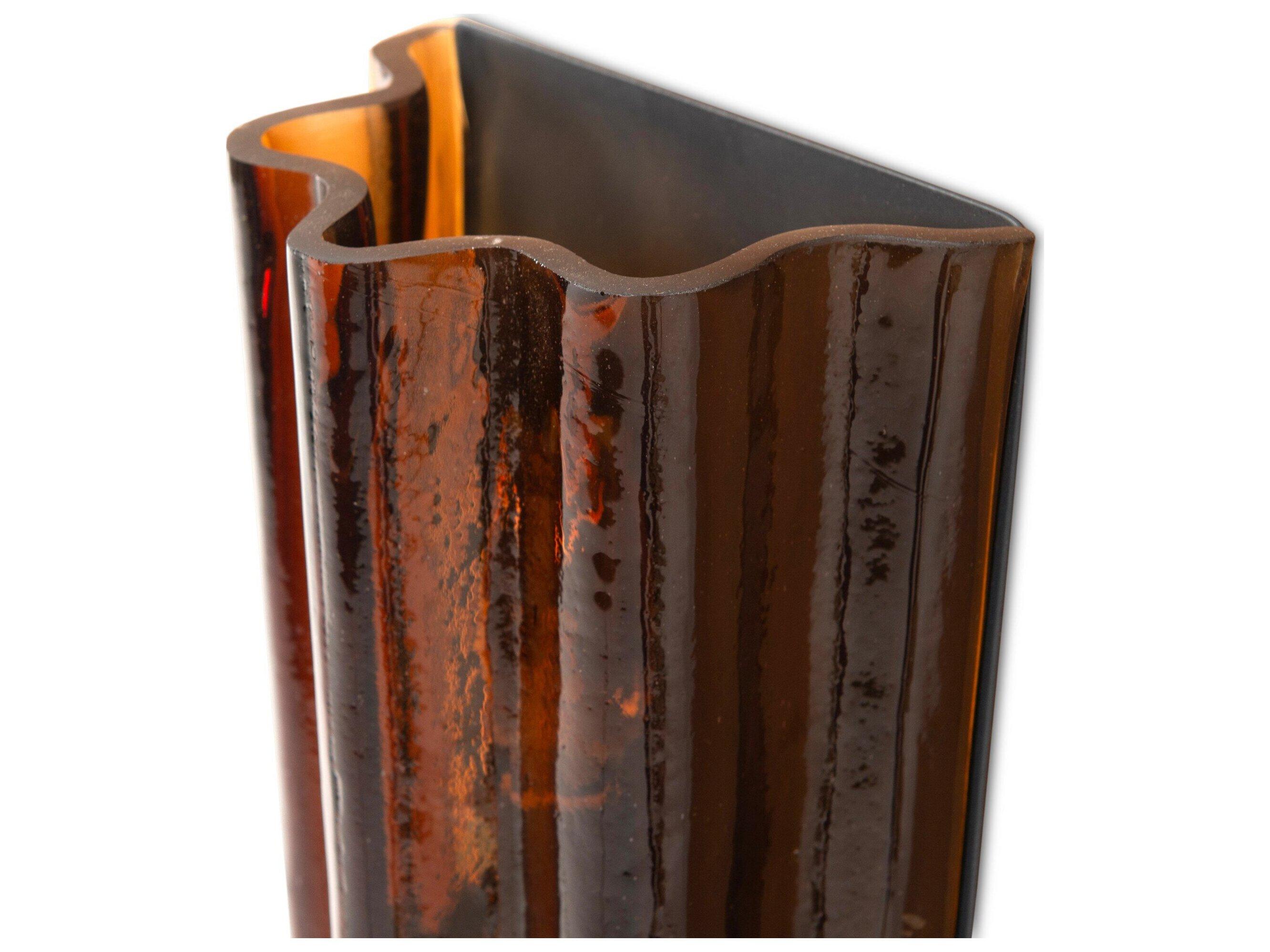 Four Hands Hutton Amber Glass Wall Sconce