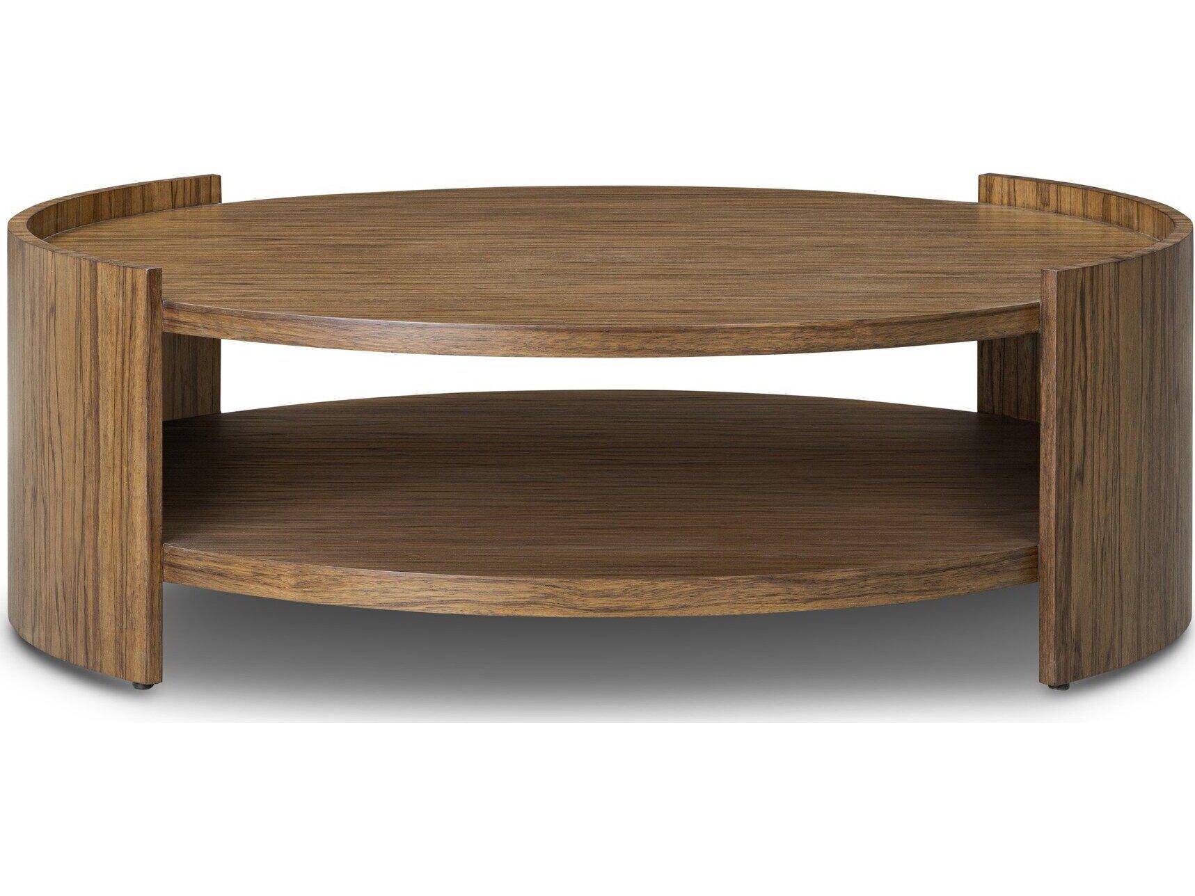 Four Hands Albert Round Wood Coffee Table