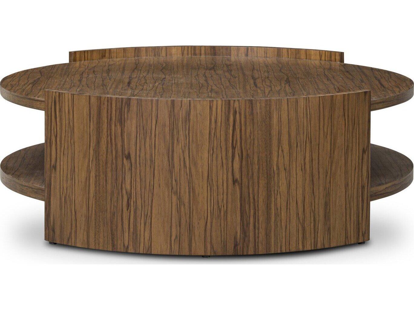 Four Hands Albert Round Wood Coffee Table