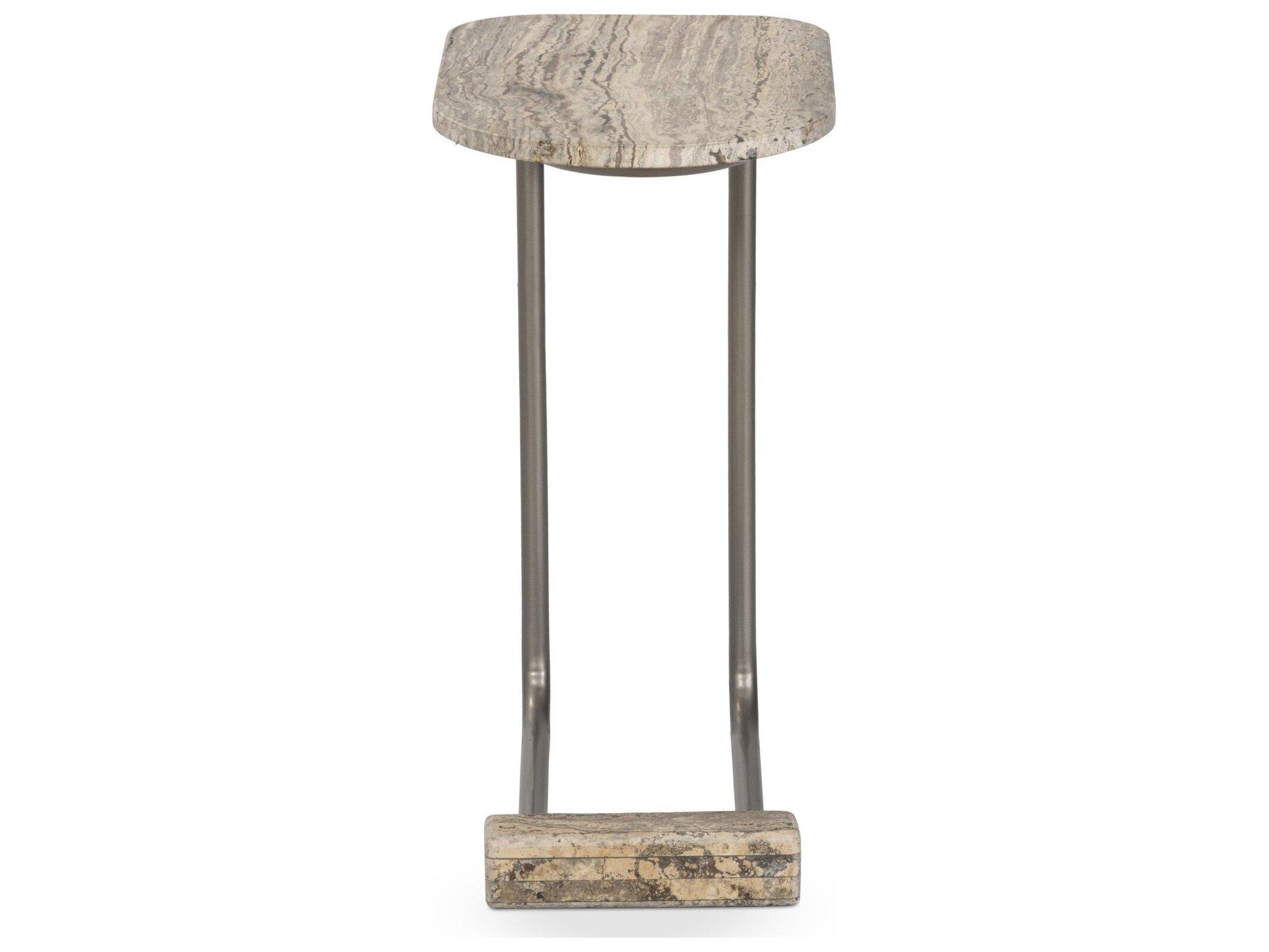 Four Hands Asher Oval Stone End Table