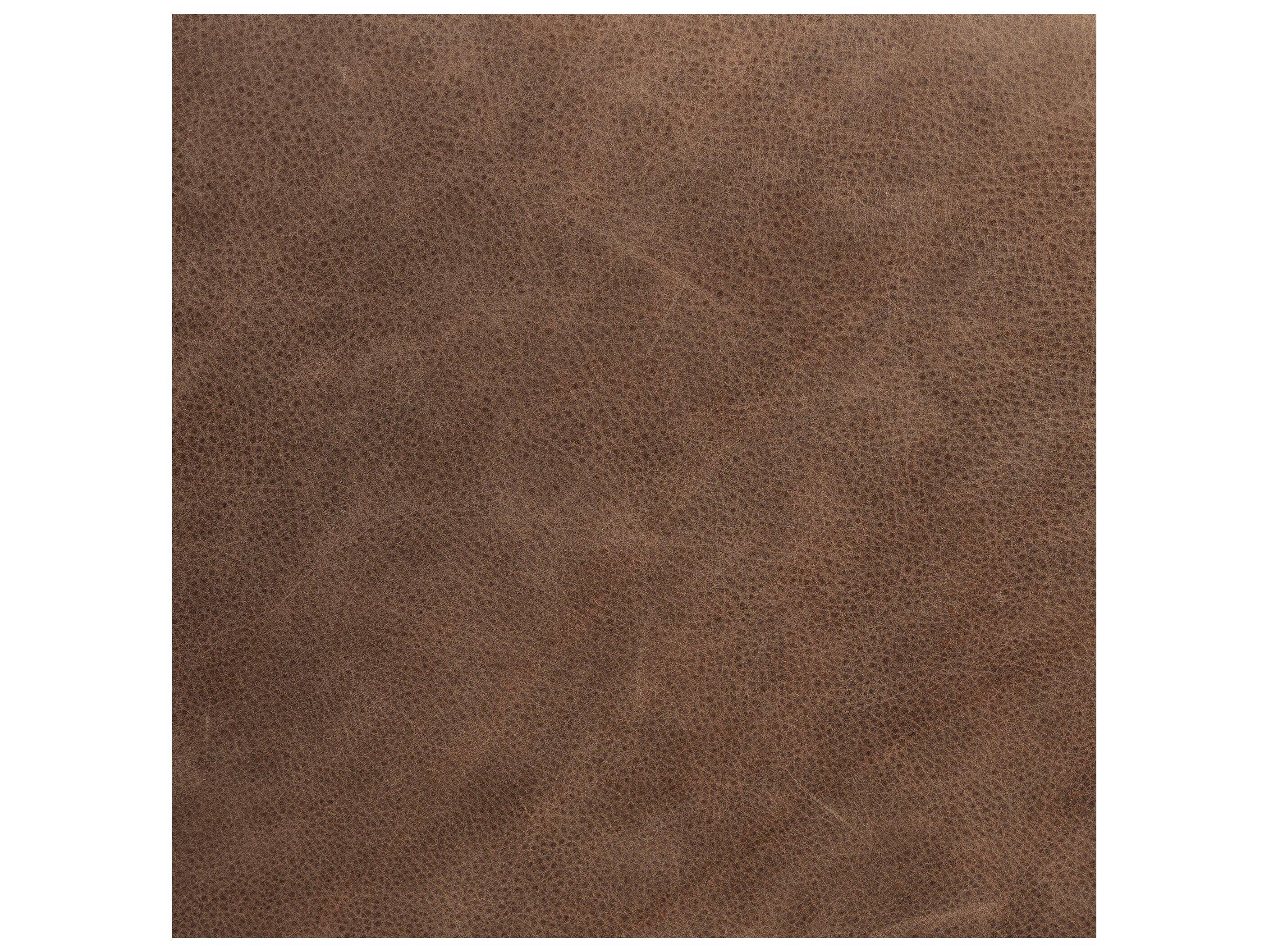 Four Hands Codetta Palermo Cigar Brown Leather Ottoman