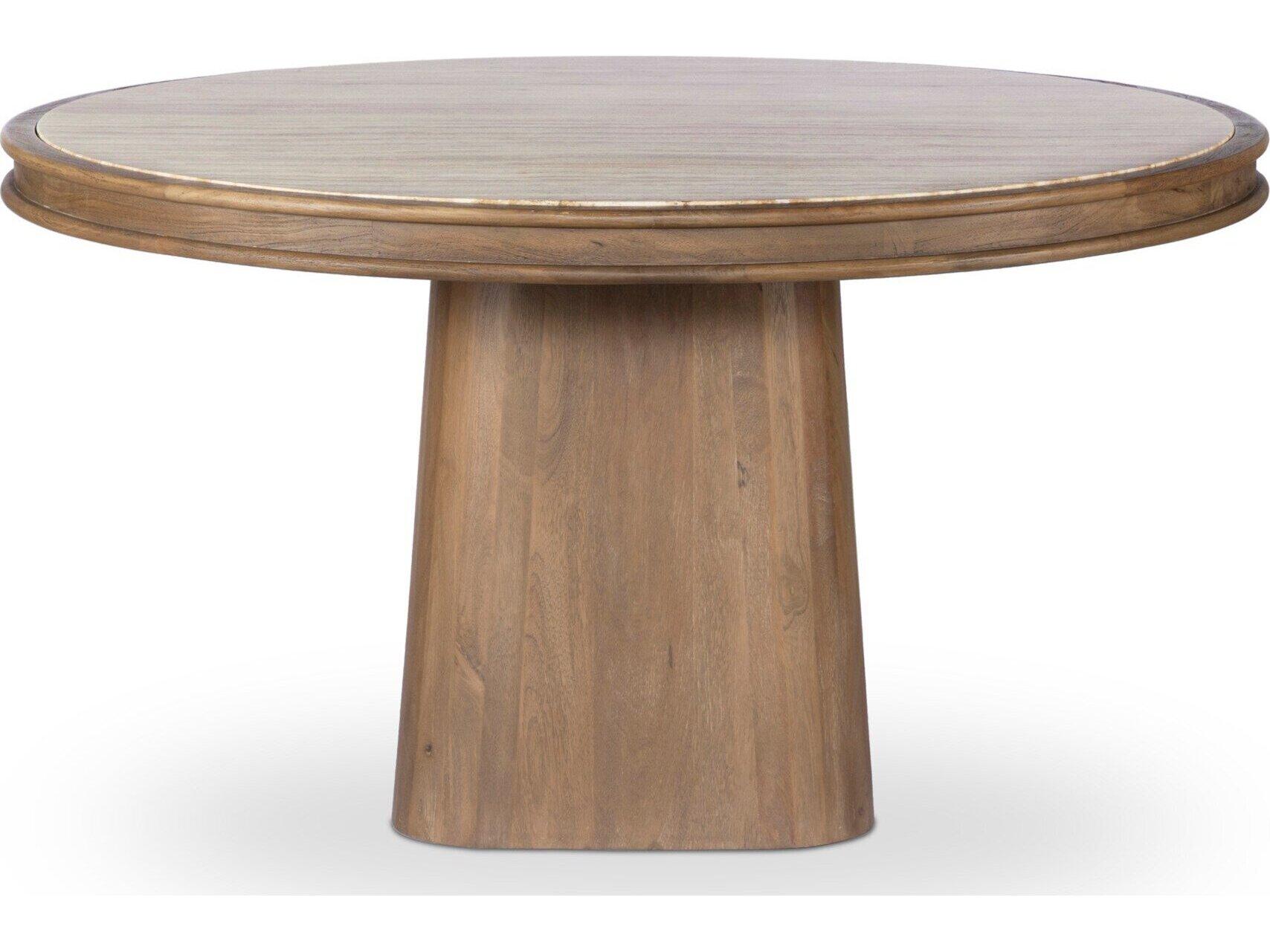 Four Hands Leighton Round Stone Dining Table