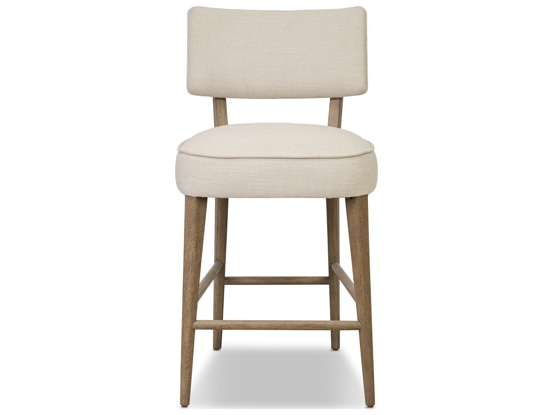Four Hands Berman Upholstered Parrawood Counter Stool