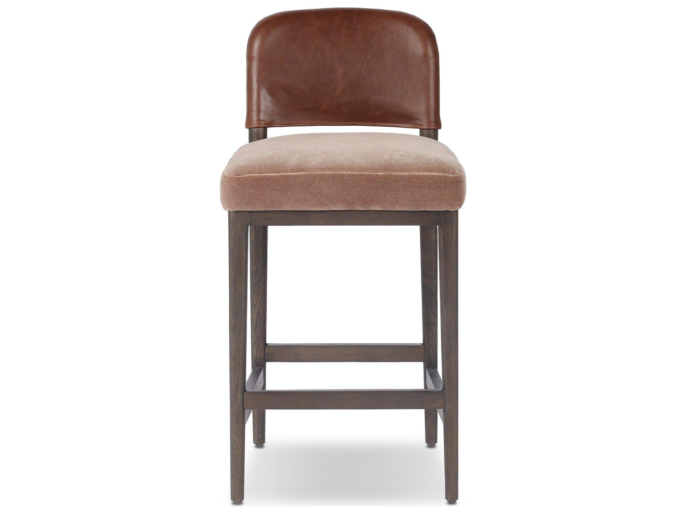 Four Hands Houghton Upholstered Ash Wood Counter Stool