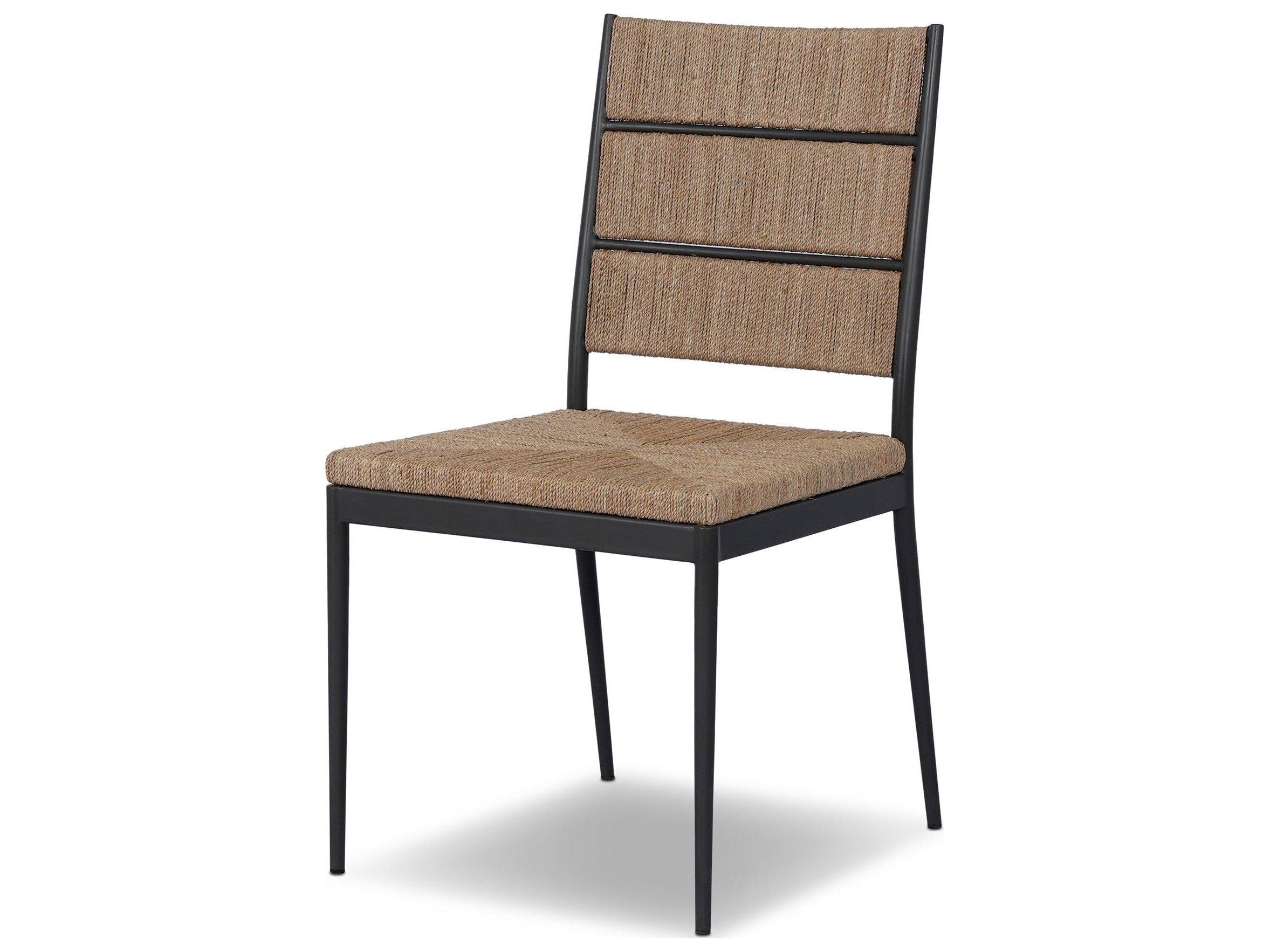 Four Hands Madura Dark Gunmetal Armless Dining Chair