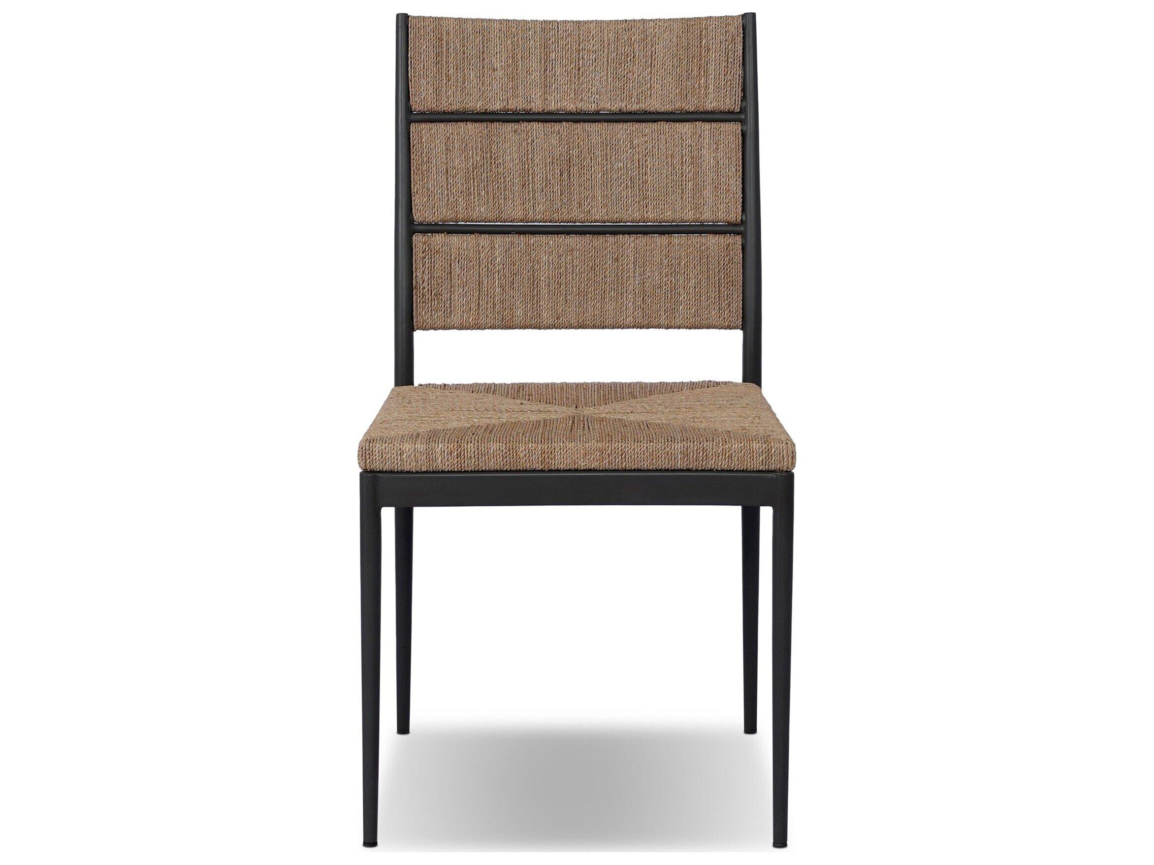 Four Hands Madura Dark Gunmetal Armless Dining Chair