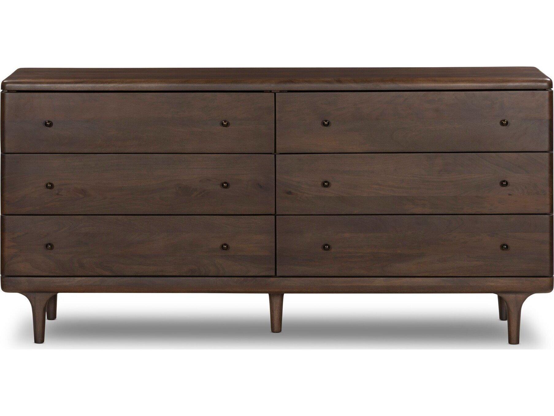Four Hands Jenner 6-Drawers Mango Wood Double Dresser