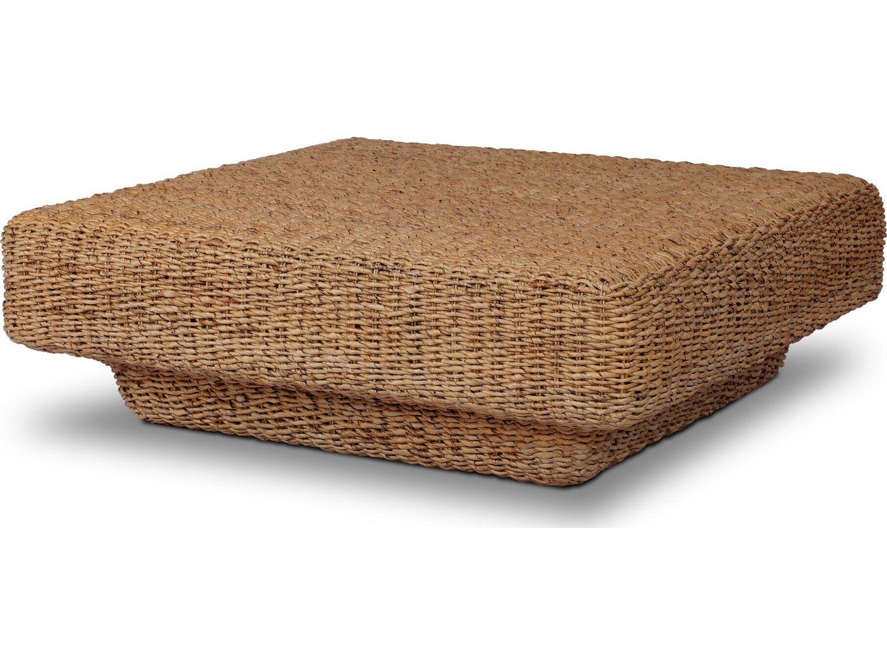 Four Hands Grass Roots Square Rattan Coffee Table