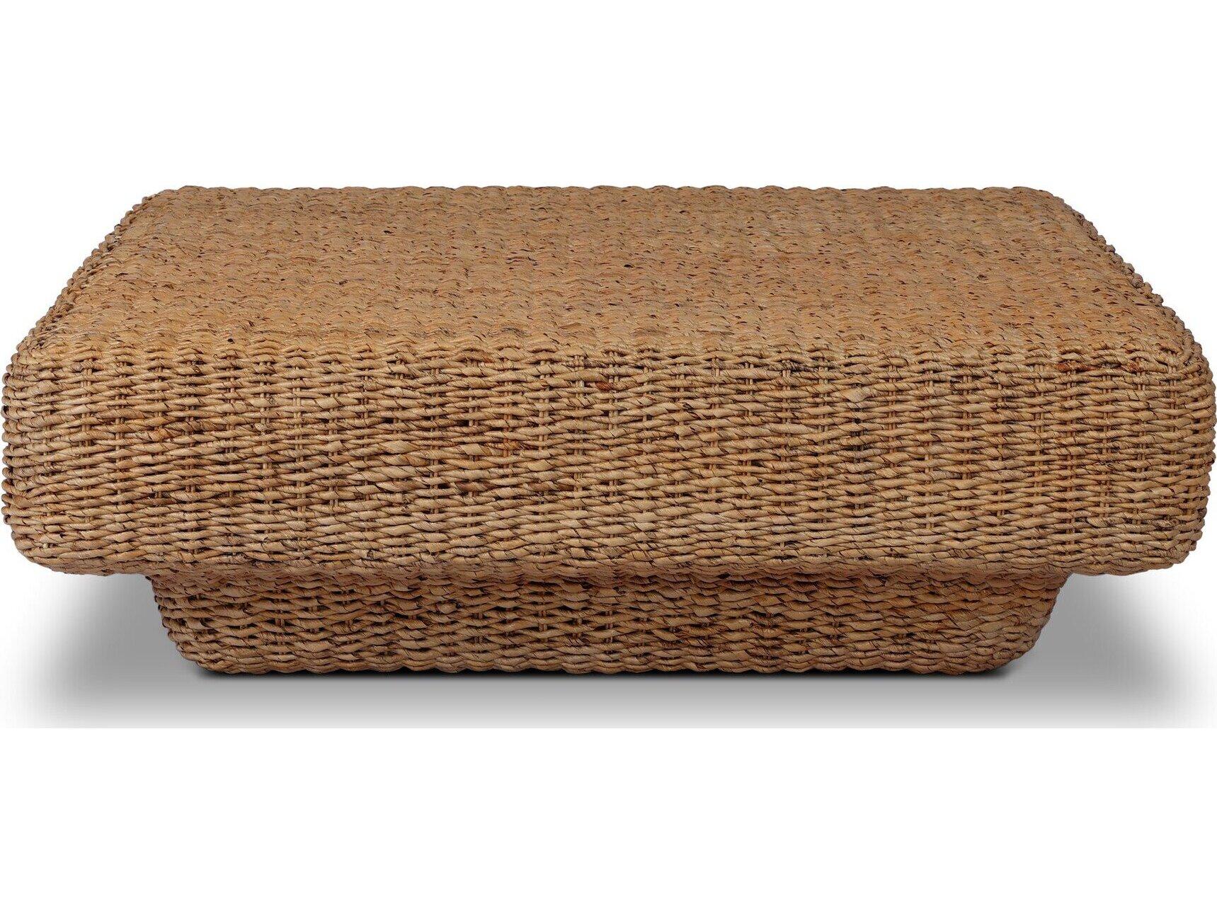 Four Hands Grass Roots Square Rattan Coffee Table