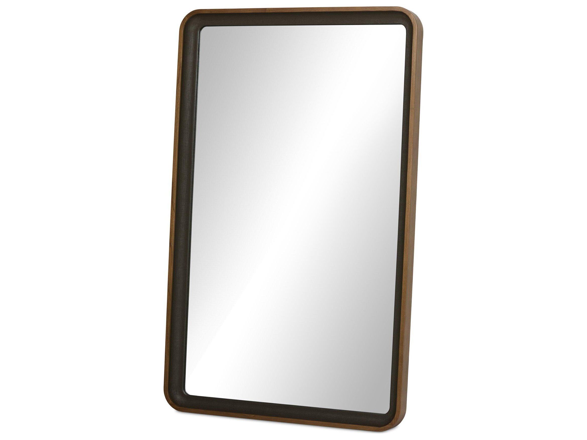 Four Hands Callahan Amber Sungkai Solid Floor Mirror Rectangular