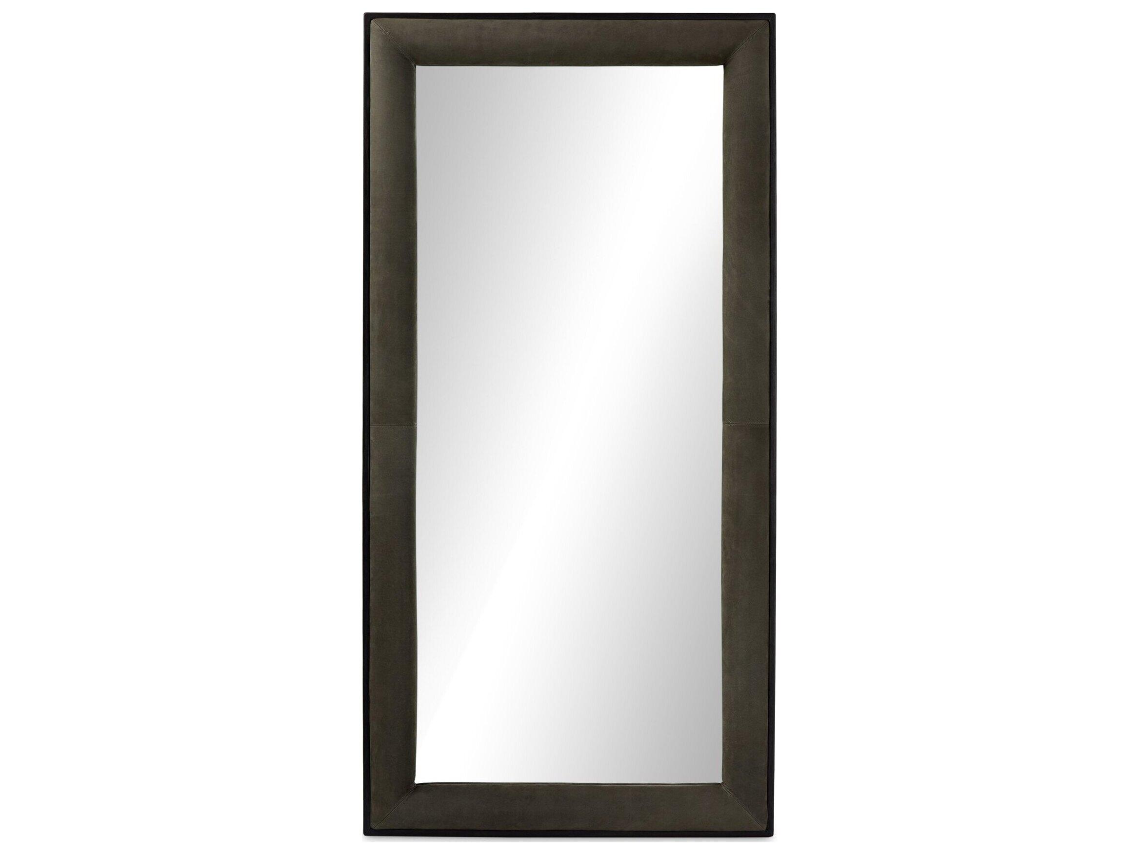 Four Hands Allston Distressed Black Ash Veneer Floor Mirror Vertical