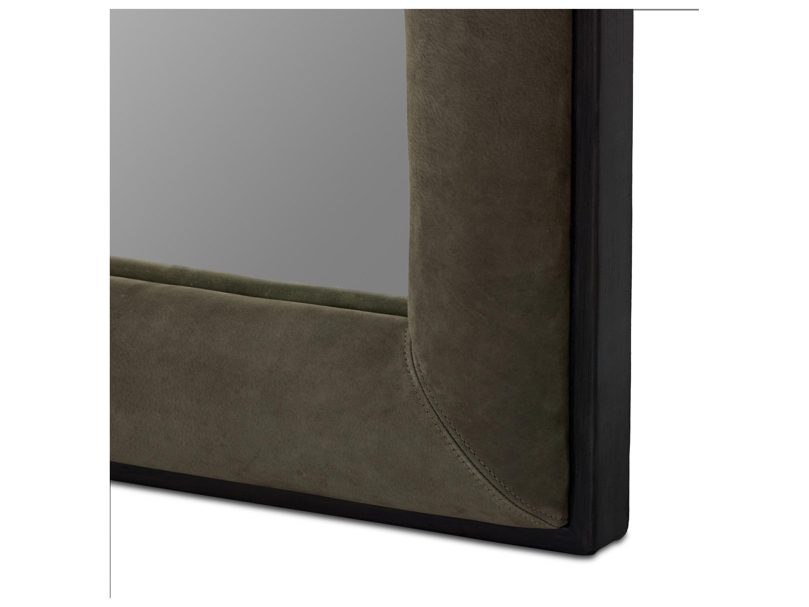 Four Hands Allston Distressed Black Ash Veneer Floor Mirror Vertical