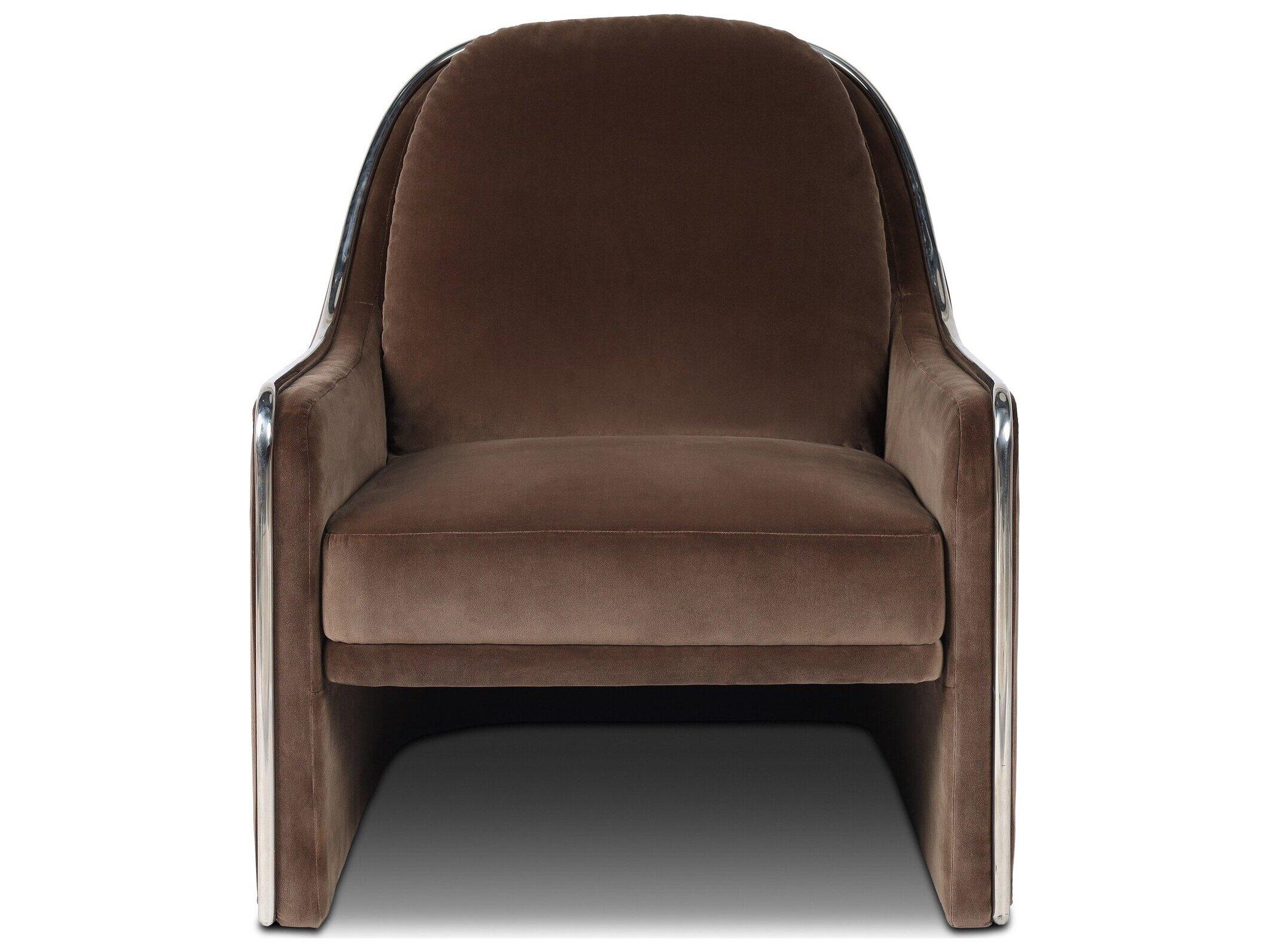 Four Hands Allston Brown Velvet Accent Chair