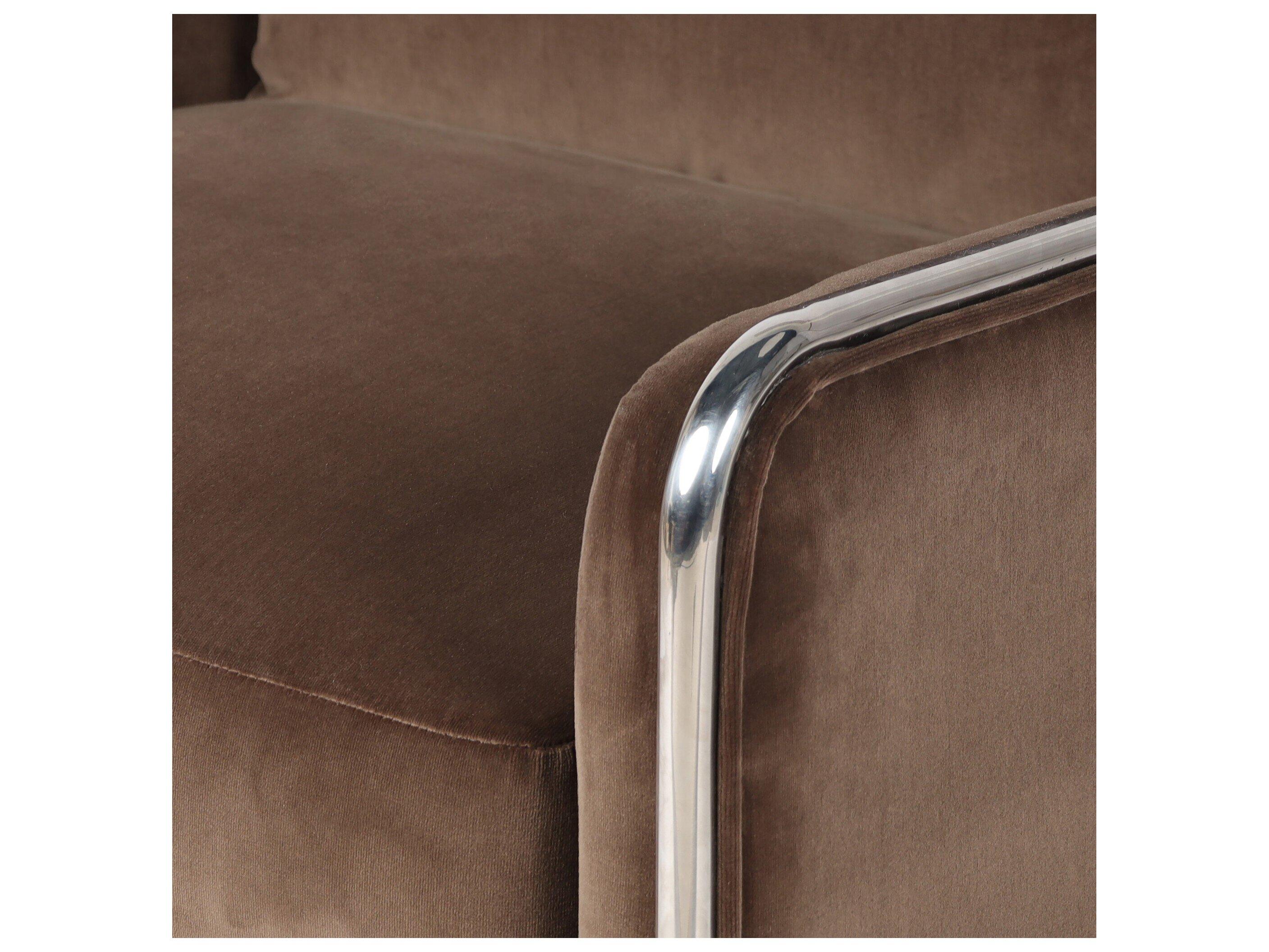 Four Hands Allston Brown Velvet Accent Chair