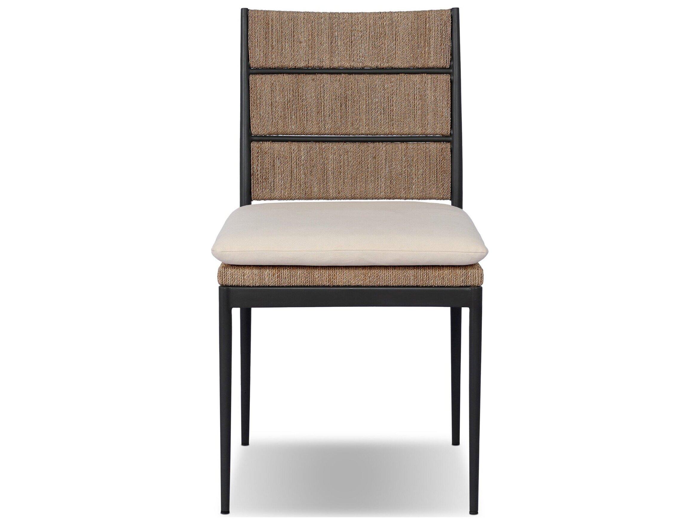 Four Hands Madura Savile Flax Upholstered Armless Dining Chair