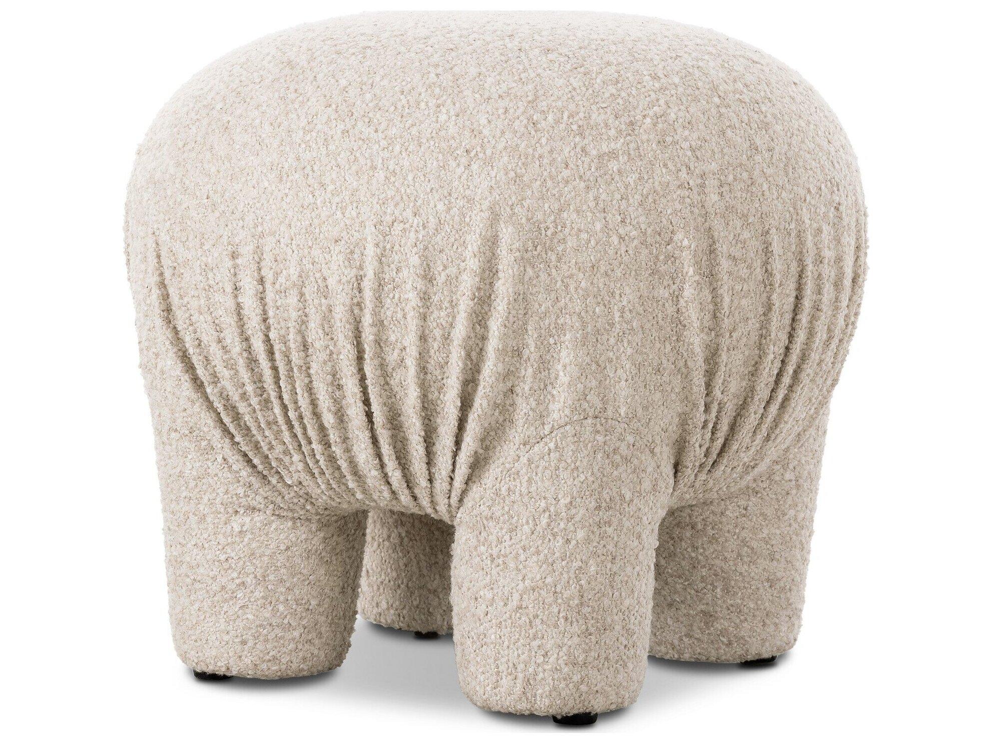 Four Hands Grayson Somerton Ash Tan Upholstered Ottoman