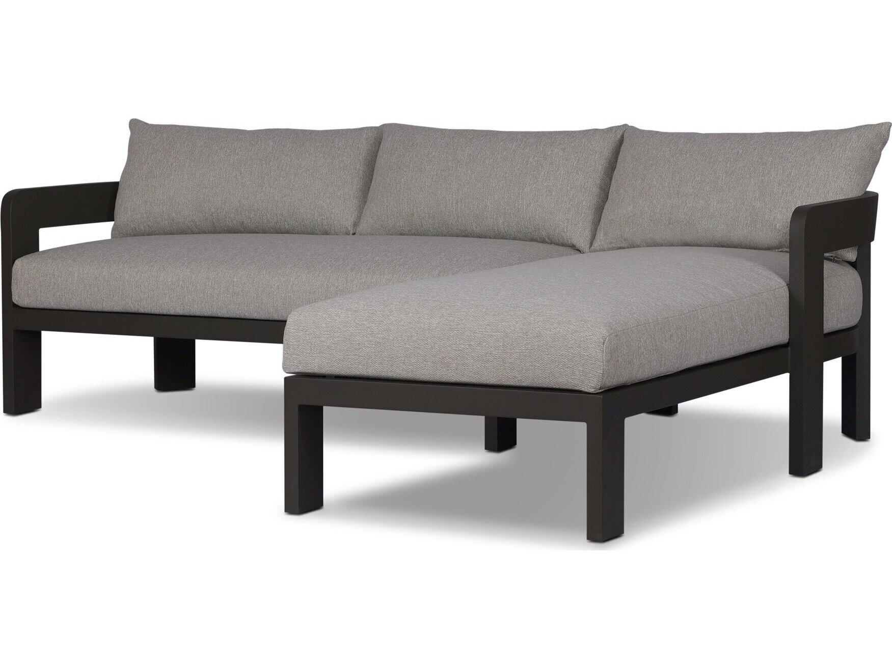 Four Hands Pembrook Gray Upholstered Sectional Sofa
