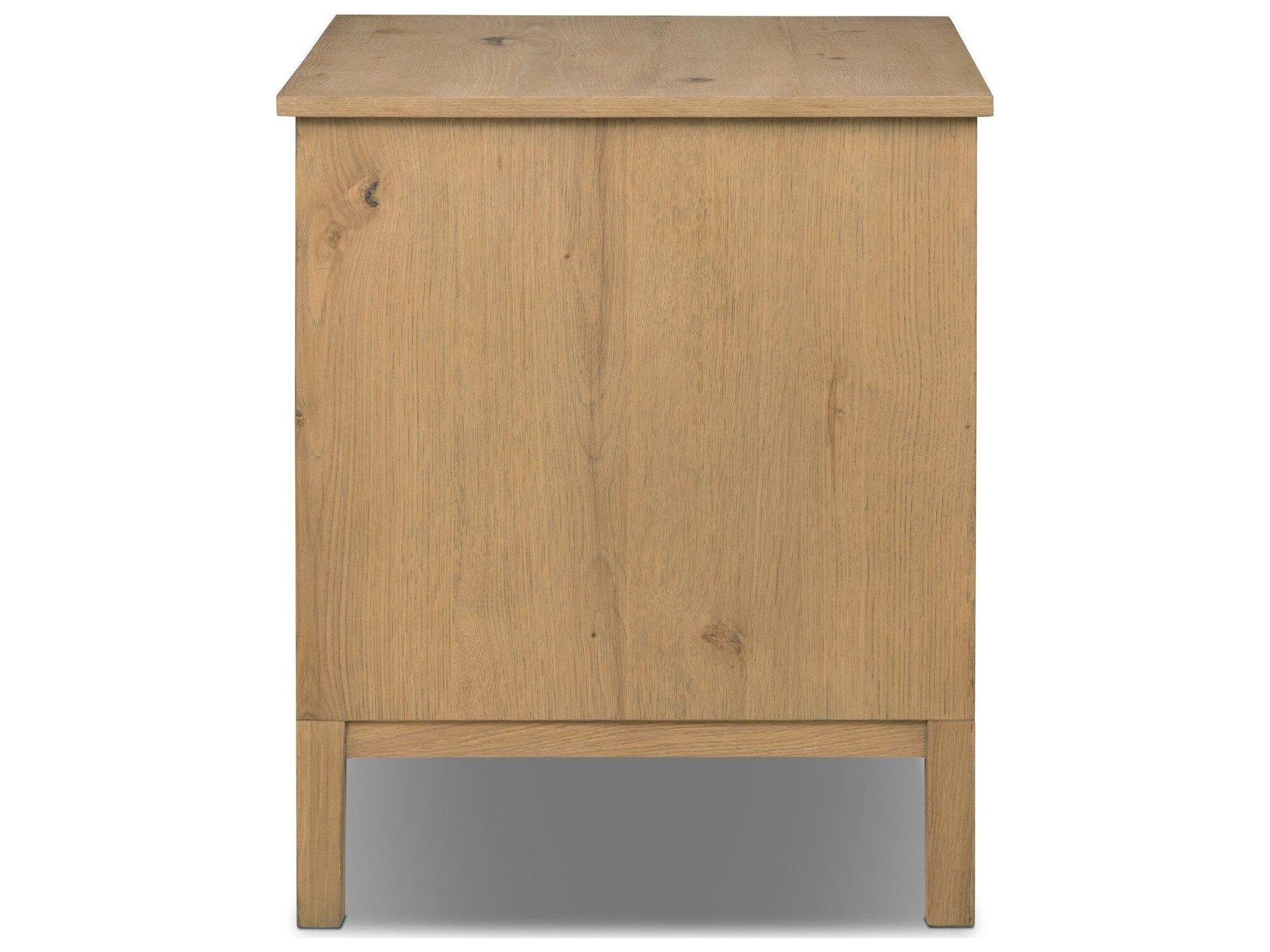 Four Hands Berman Aged Natural Oak Nightstand