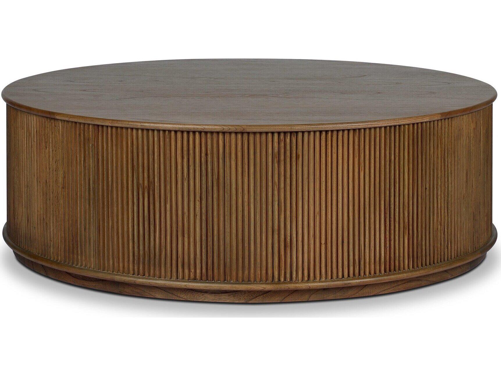 Four Hands Hamilton Round Wood Coffee Table