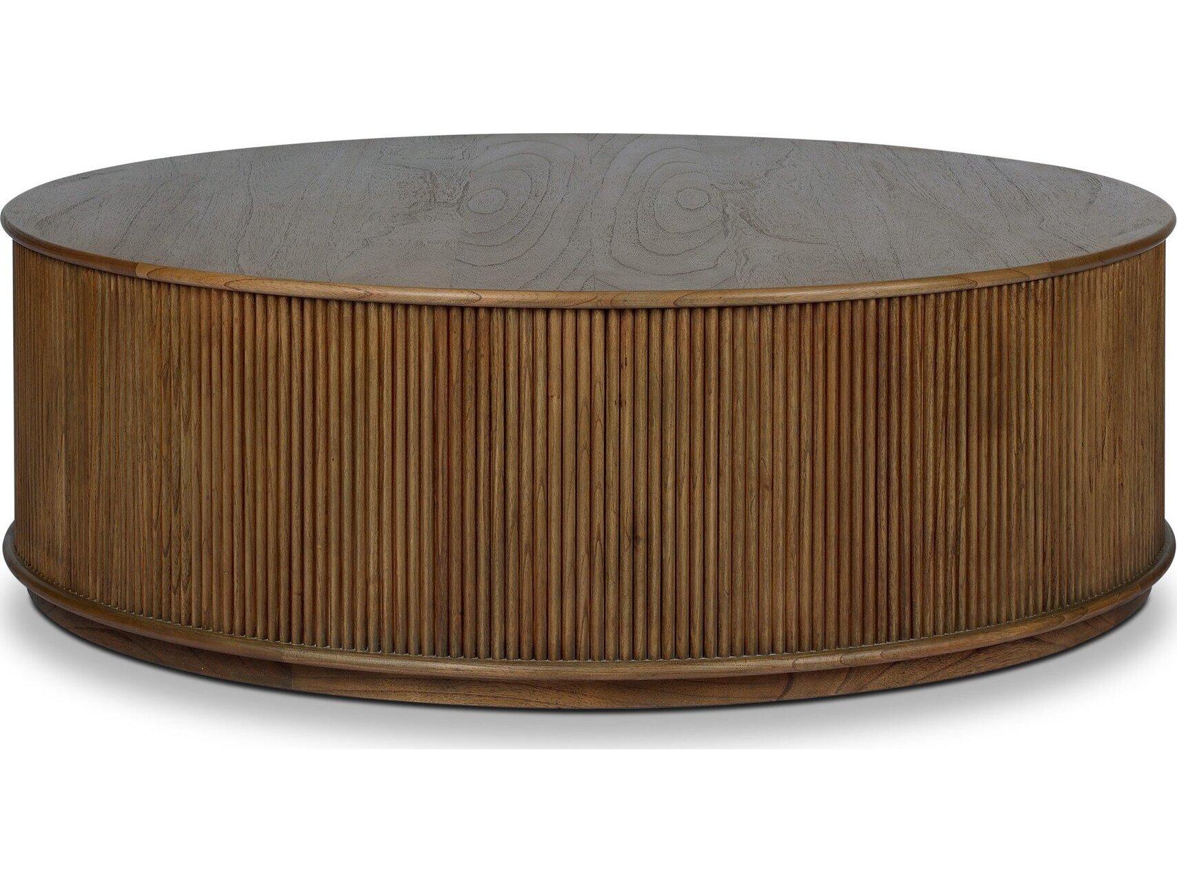 Four Hands Hamilton Round Wood Coffee Table
