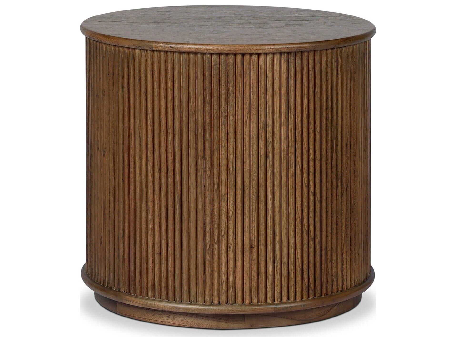 Four Hands Hamilton Round Wood End Table