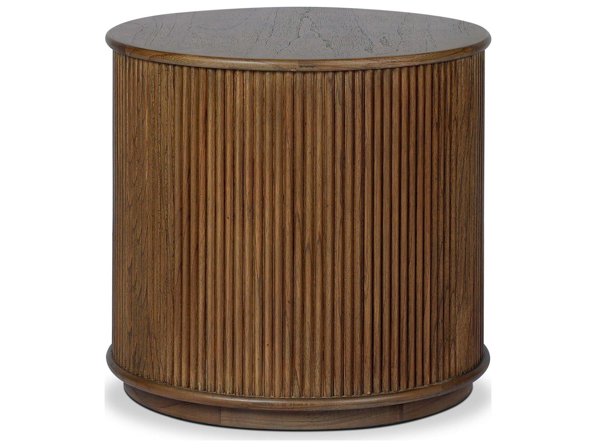 Four Hands Hamilton Round Wood End Table