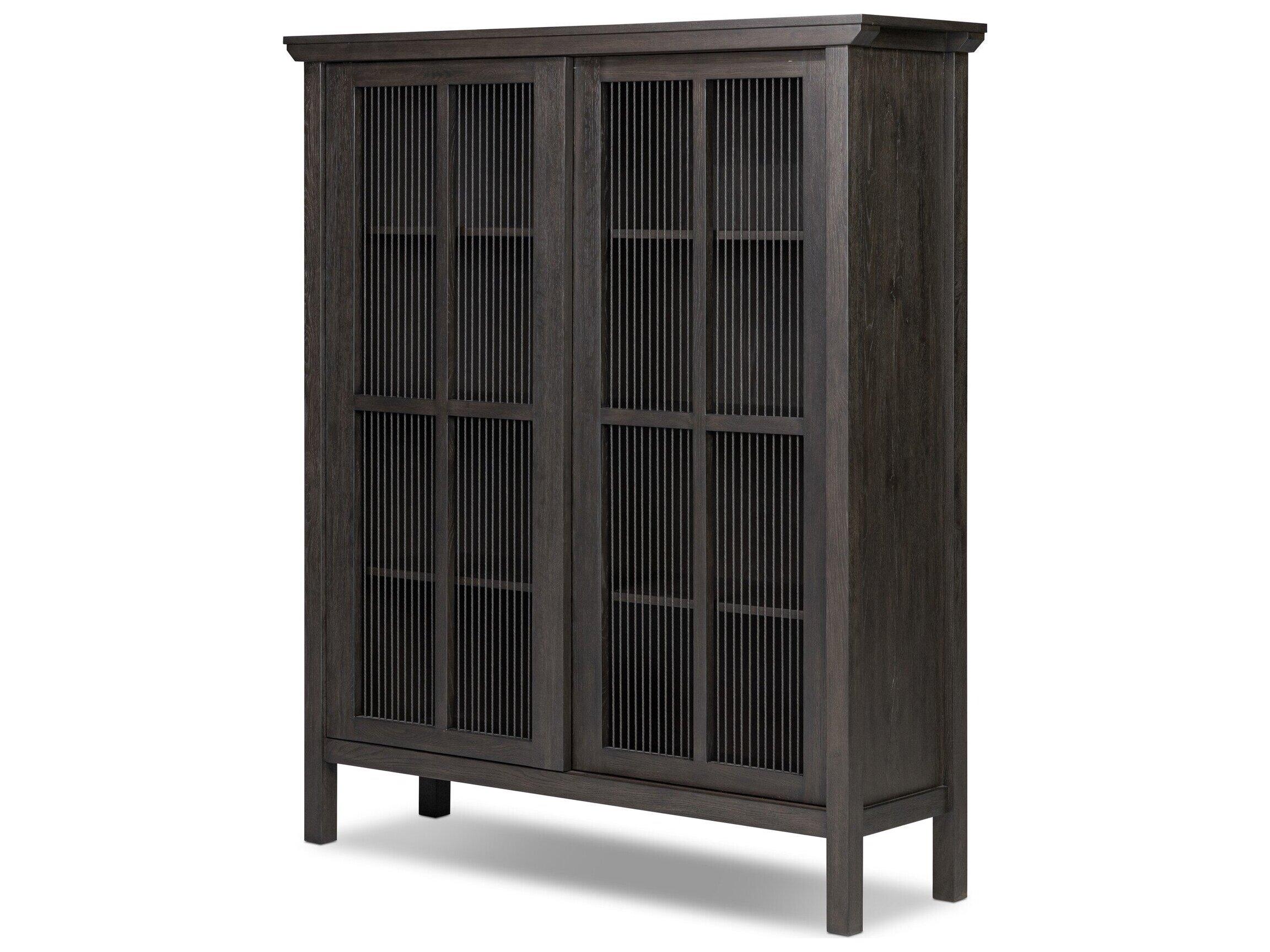 Four Hands Haiden Oak Wood Display Cabinet