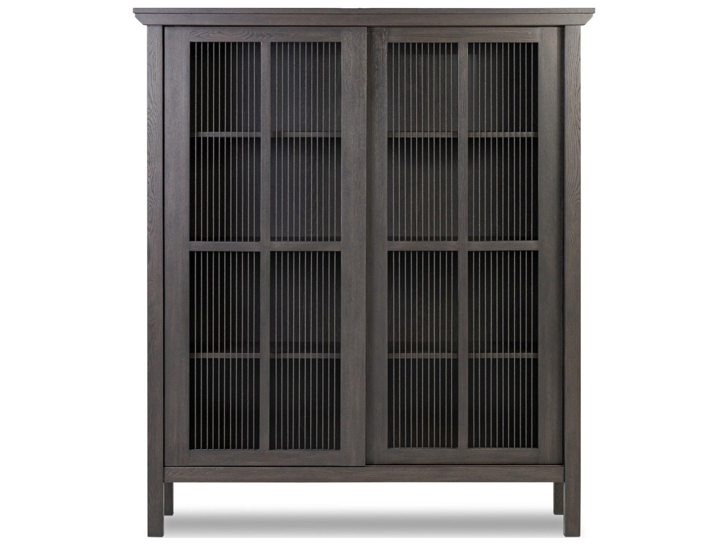 Four Hands Haiden Oak Wood Display Cabinet