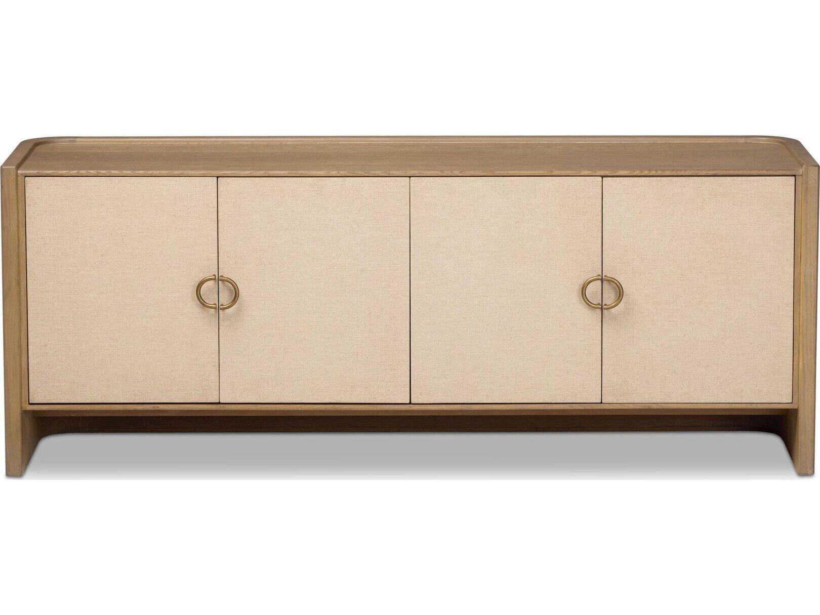 Four Hands Callahan 72" Sandy Oak Veneer Media Console