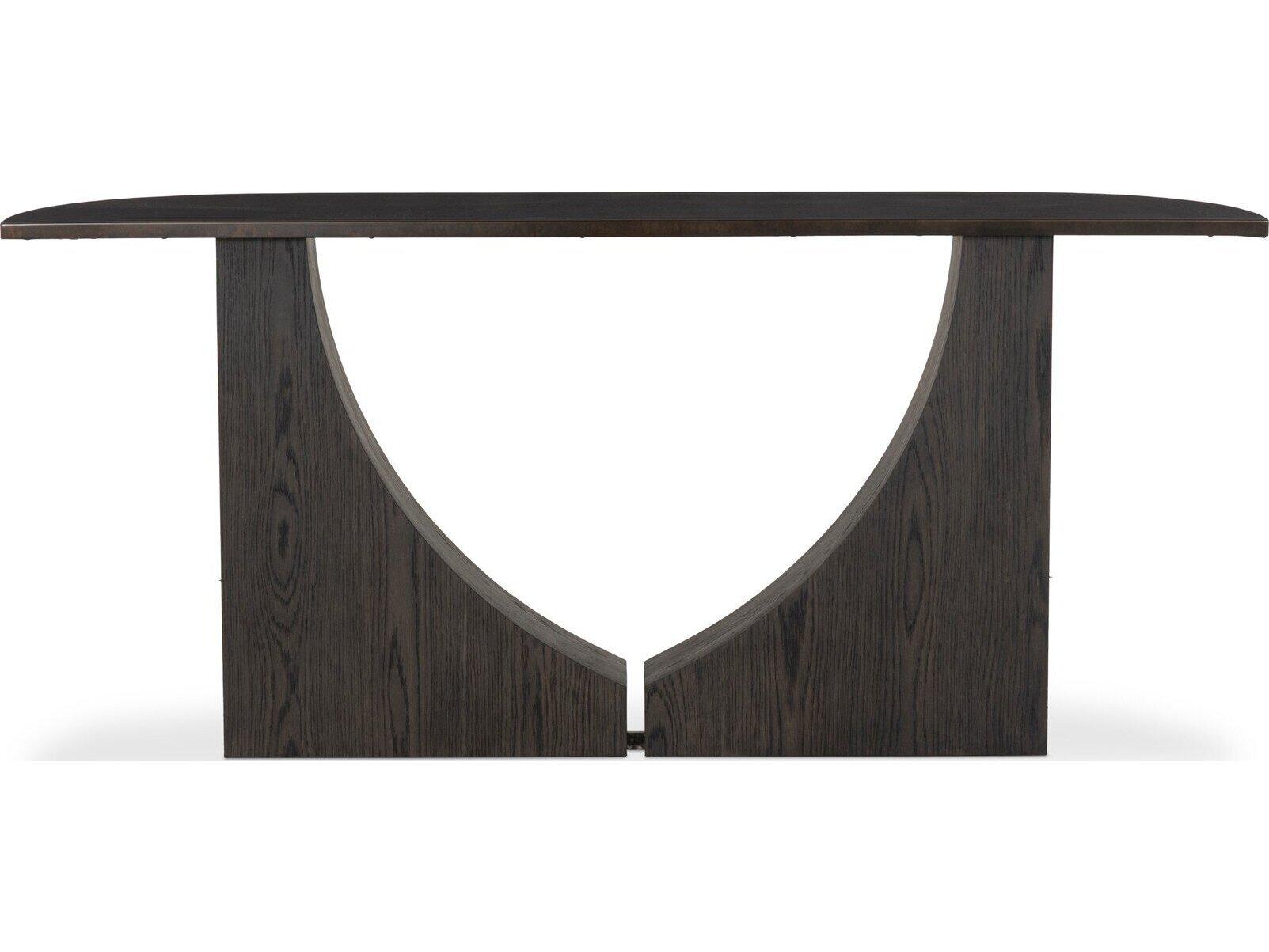 Four Hands Truett Demilune Metal Console Table