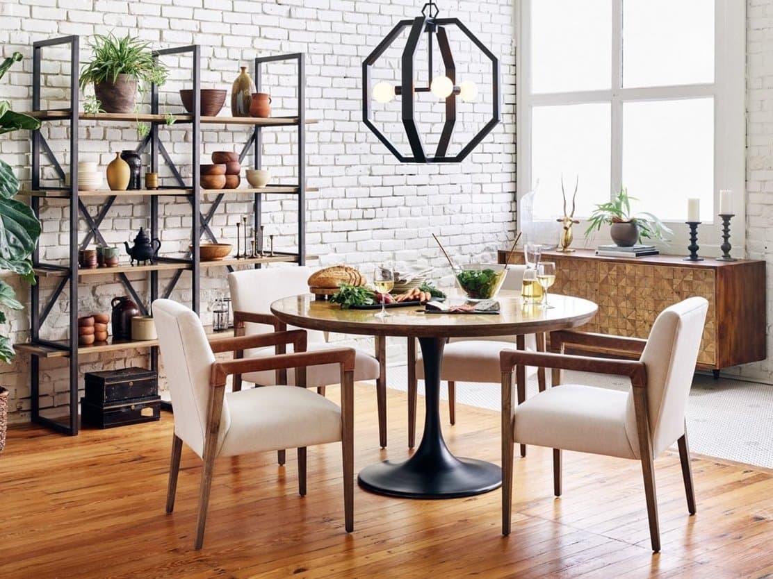 Four Hands Abbott Solid Wood Dining Room Set