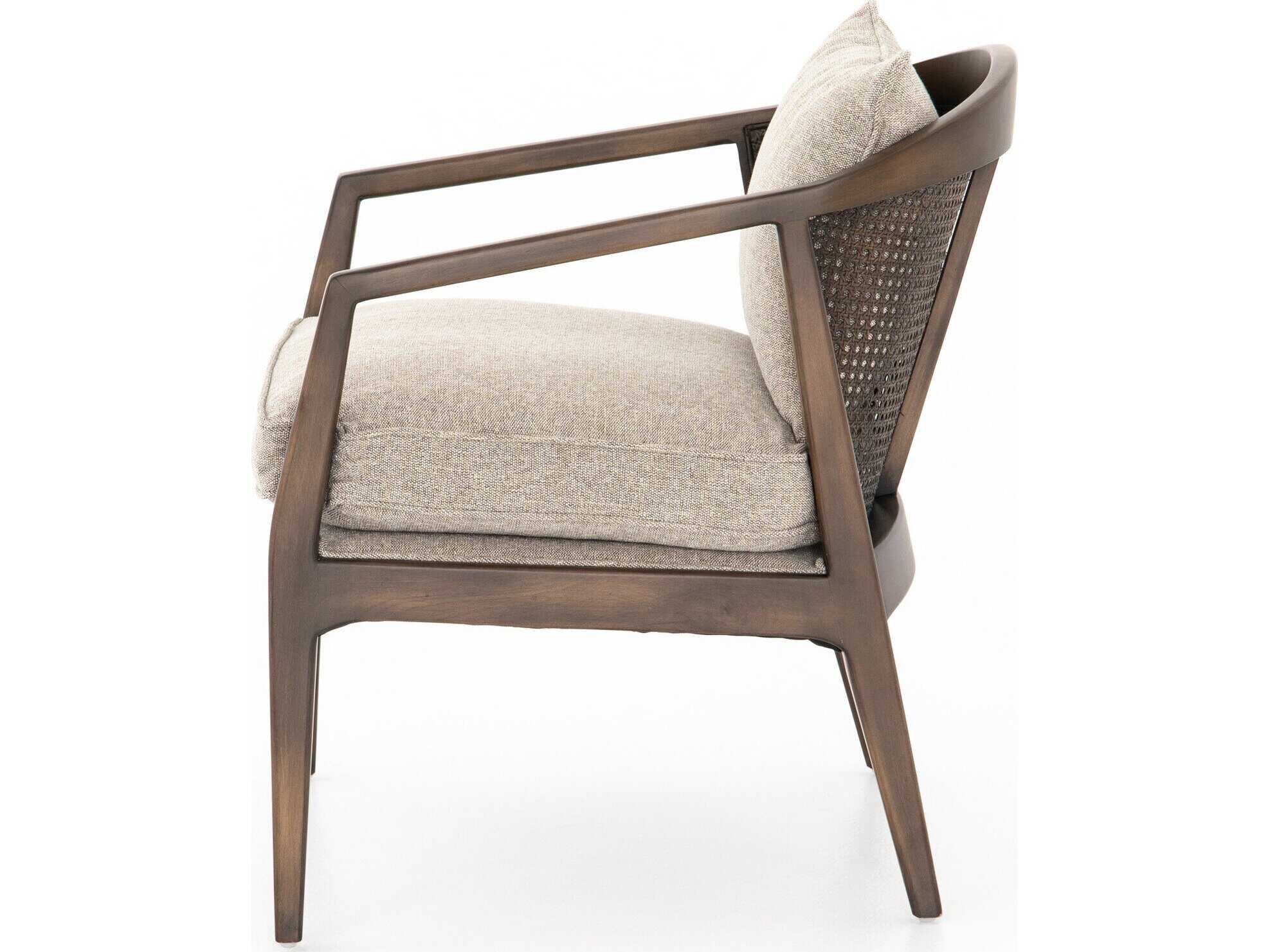 Four Hands Abbott Alexandria Brown Fabric Accent Chair