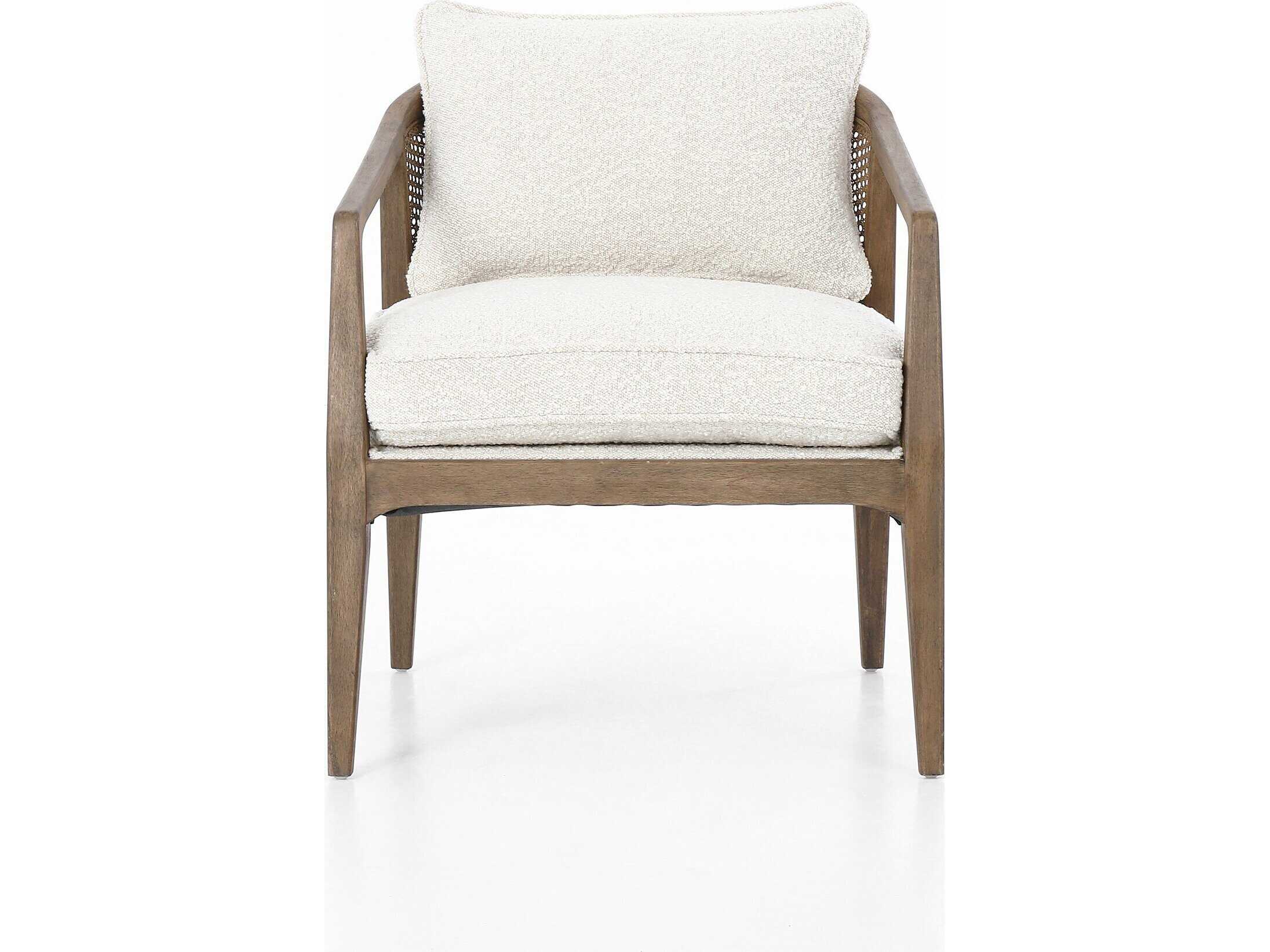 Four Hands Abbott Alexandria White Fabric Accent Chair