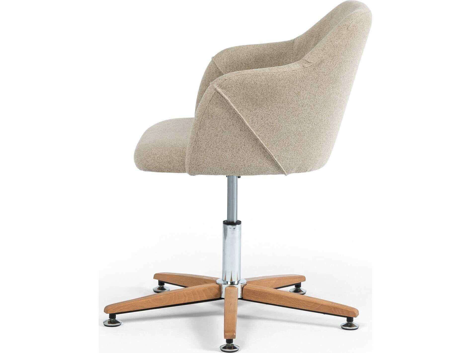 Four Hands Ashford Beige Upholstered Adjustable Computer Office Chair