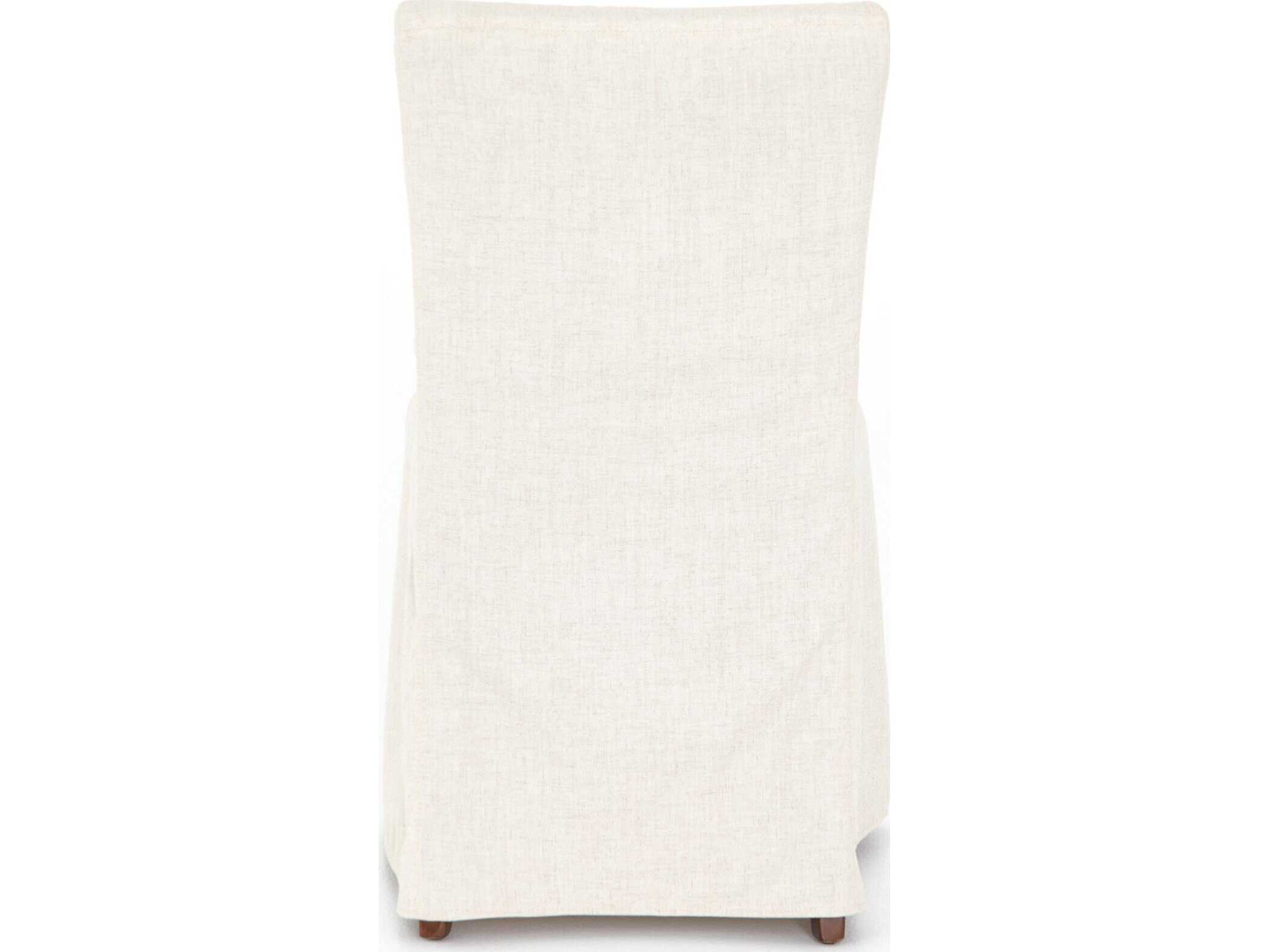 Four Hands Ashford Vista Birch Wood Beige Upholstered Side Dining Chair