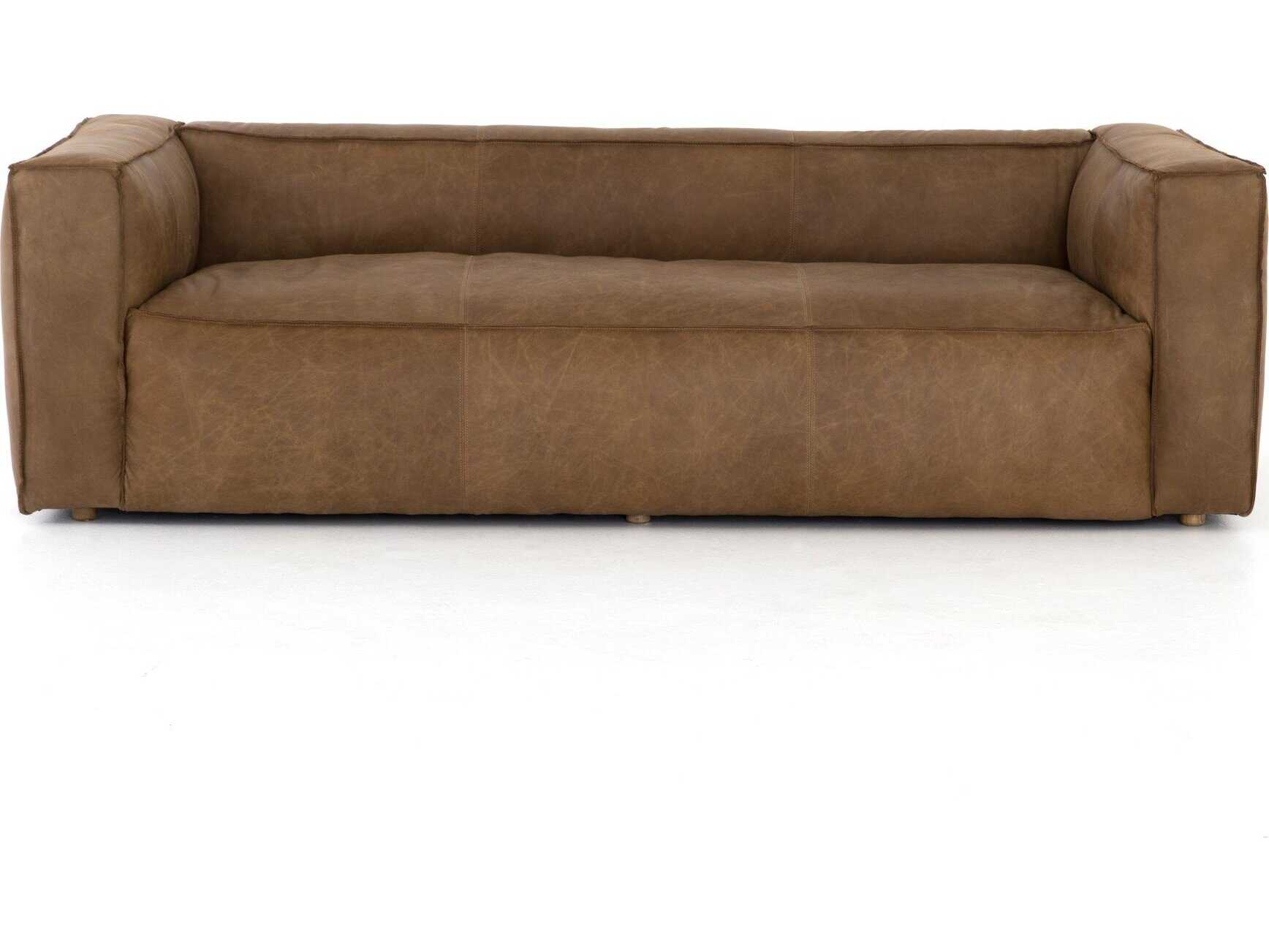 Four Hands Carnegie NOLITA REVERSE STITCH SOFA-99''-NAT WASH