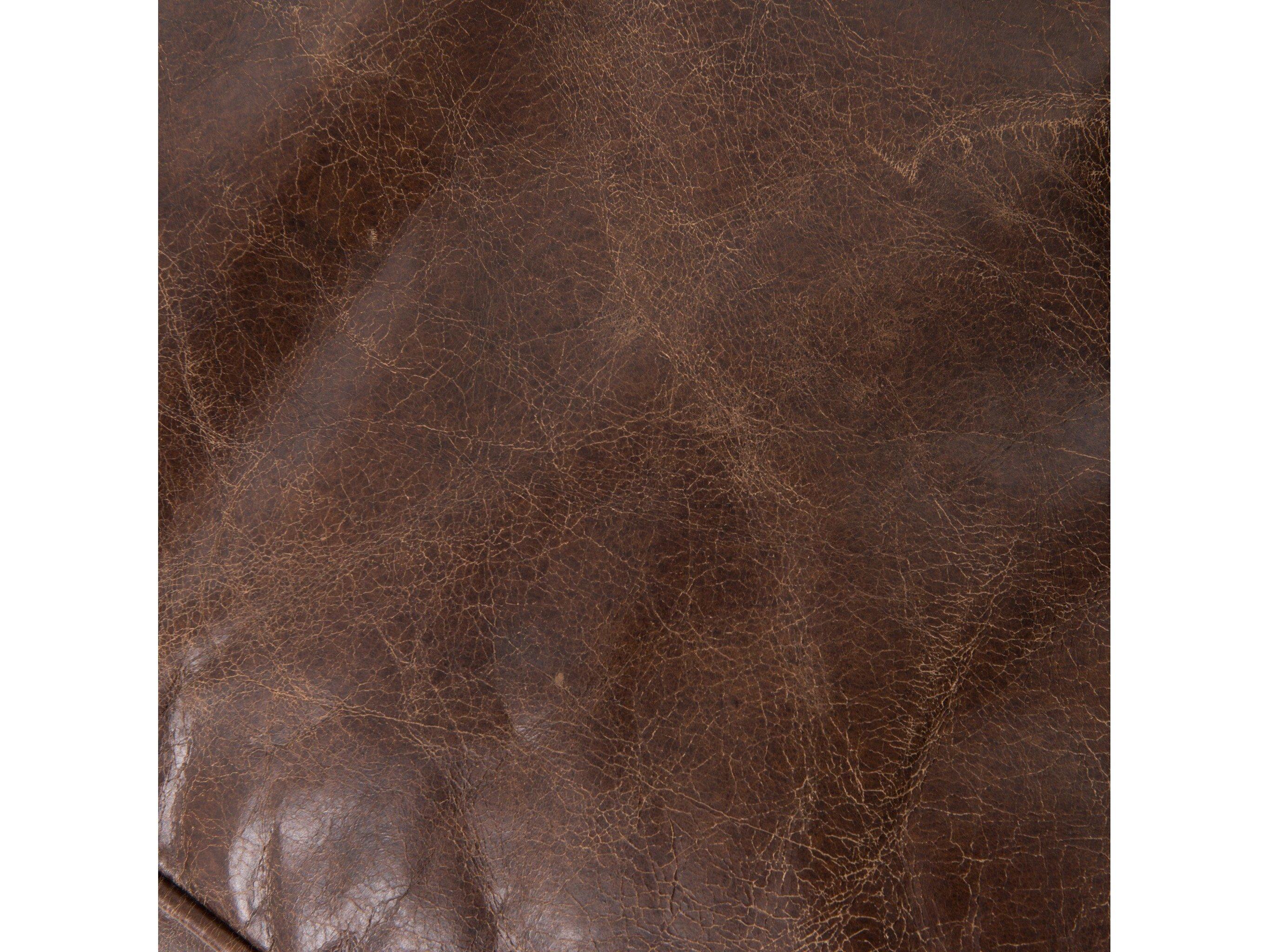 Four Hands Carnegie Conrad Brown Leather Sofa