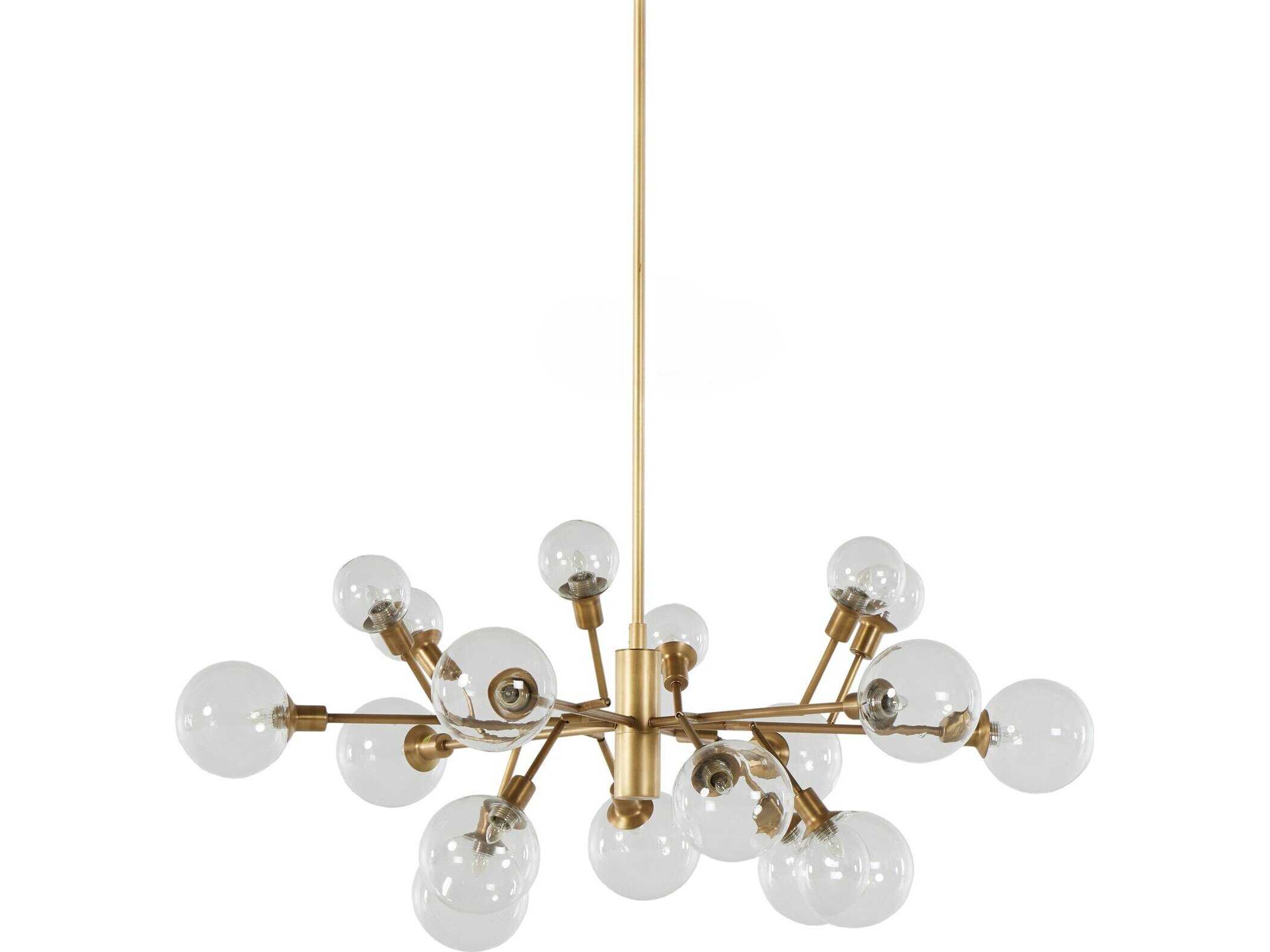 Four Hands Carnegie Pellman Matte Brass Chandelier