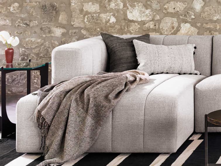 Four Hands Grayson Gray Fabric Modular Chair